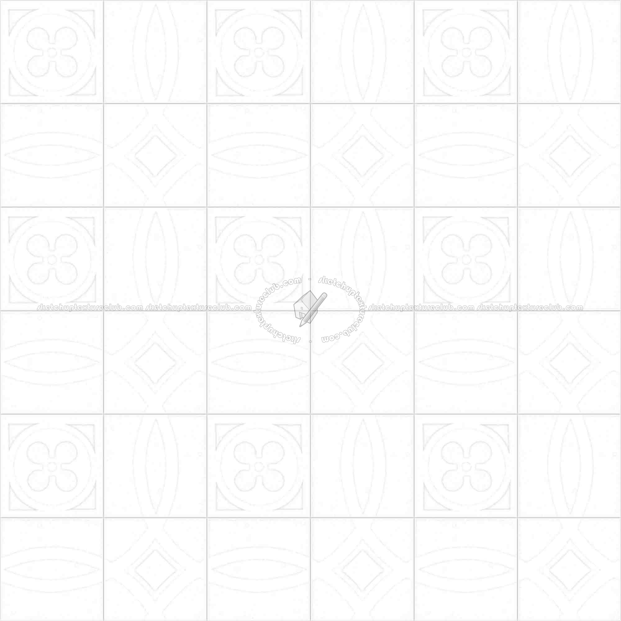 Textures   -   ARCHITECTURE   -   TILES INTERIOR   -   Cement - Encaustic   -   Cement  - Cement concrete tile texture seamless 13373 - Ambient occlusion