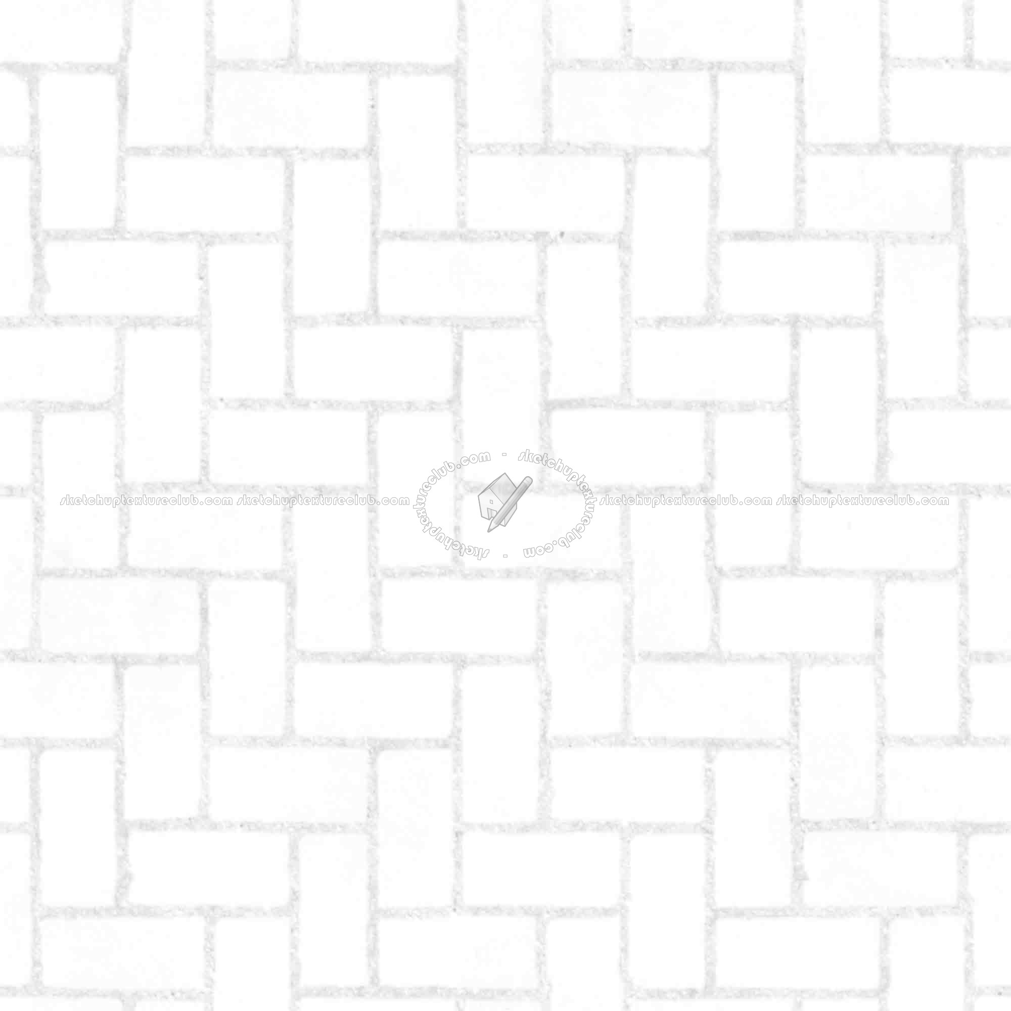 Textures   -   ARCHITECTURE   -   PAVING OUTDOOR   -   Concrete   -   Herringbone  - Concrete paving herringbone outdoor texture seamless 05848 - Ambient occlusion