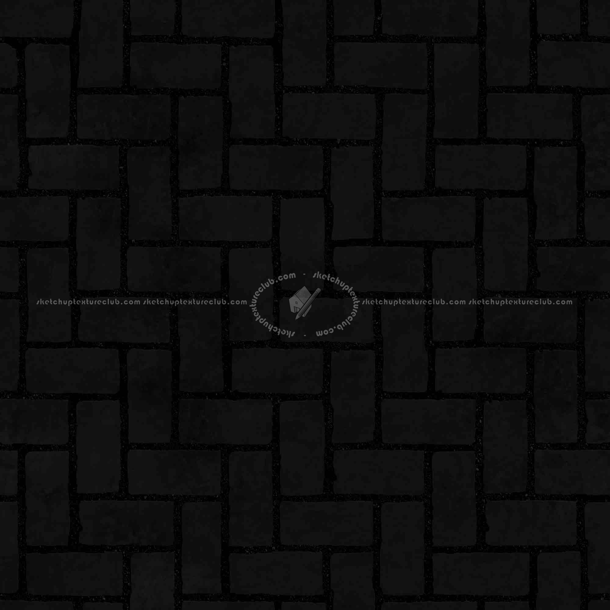 Textures   -   ARCHITECTURE   -   PAVING OUTDOOR   -   Concrete   -   Herringbone  - Concrete paving herringbone outdoor texture seamless 05848 - Specular