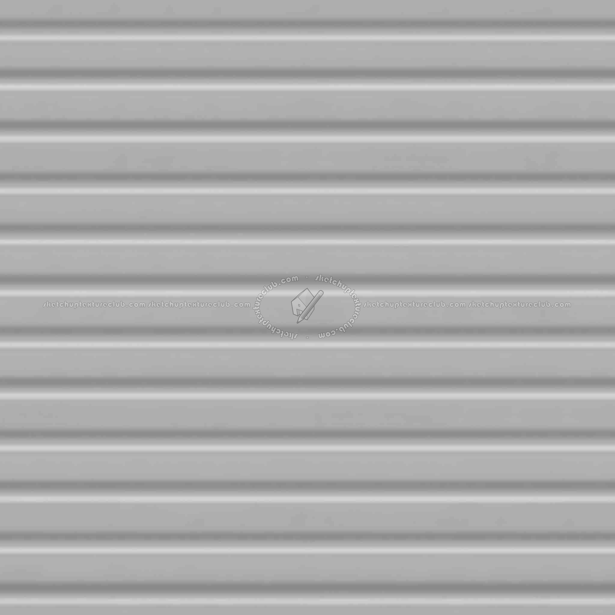Textures   -   MATERIALS   -   METALS   -   Corrugated  - Painted corrugated metal texture seamless 09976 - Displacement