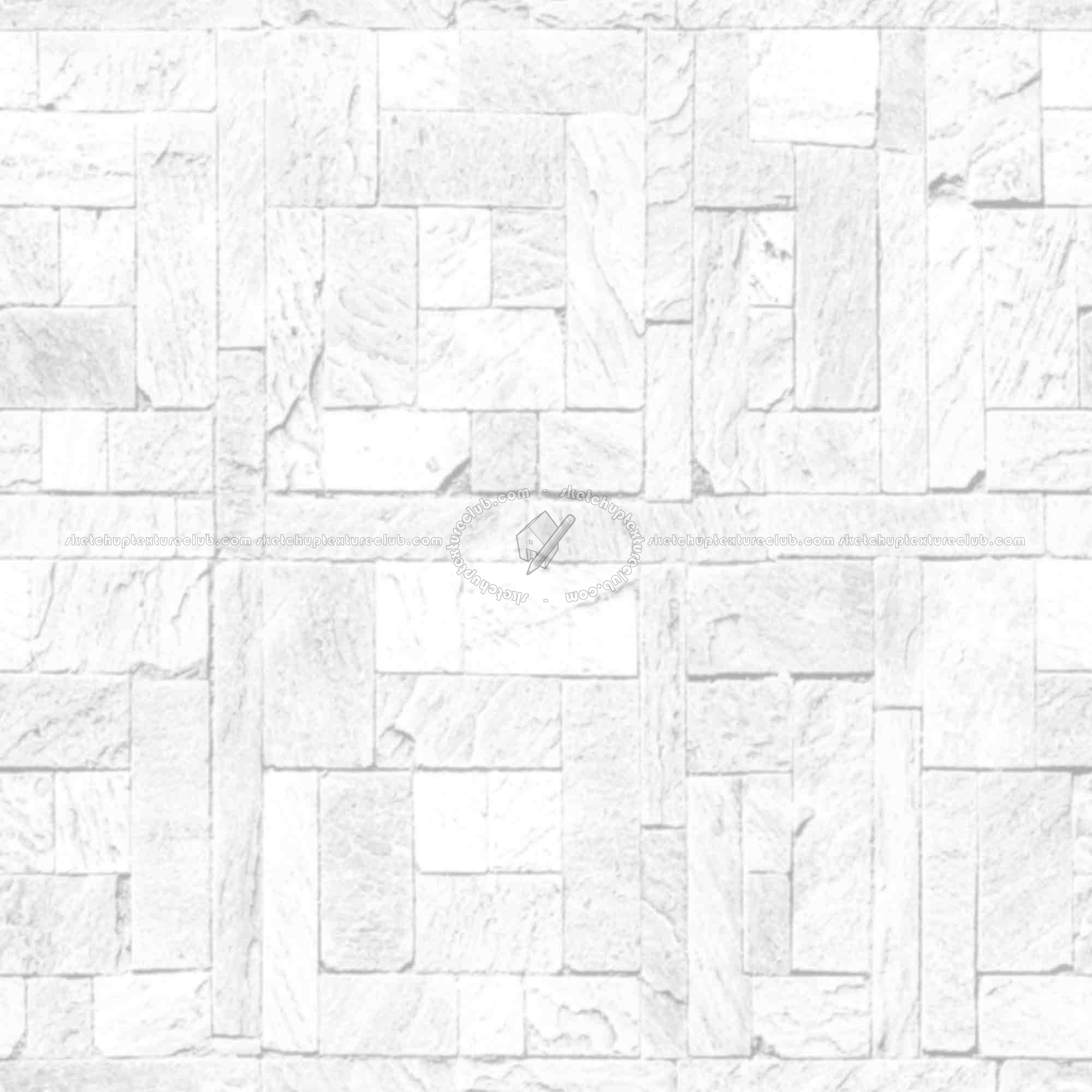 Textures   -   ARCHITECTURE   -   PAVING OUTDOOR   -   Pavers stone   -   Blocks mixed  - Pavers stone mixed size texture seamless 06145 - Ambient occlusion