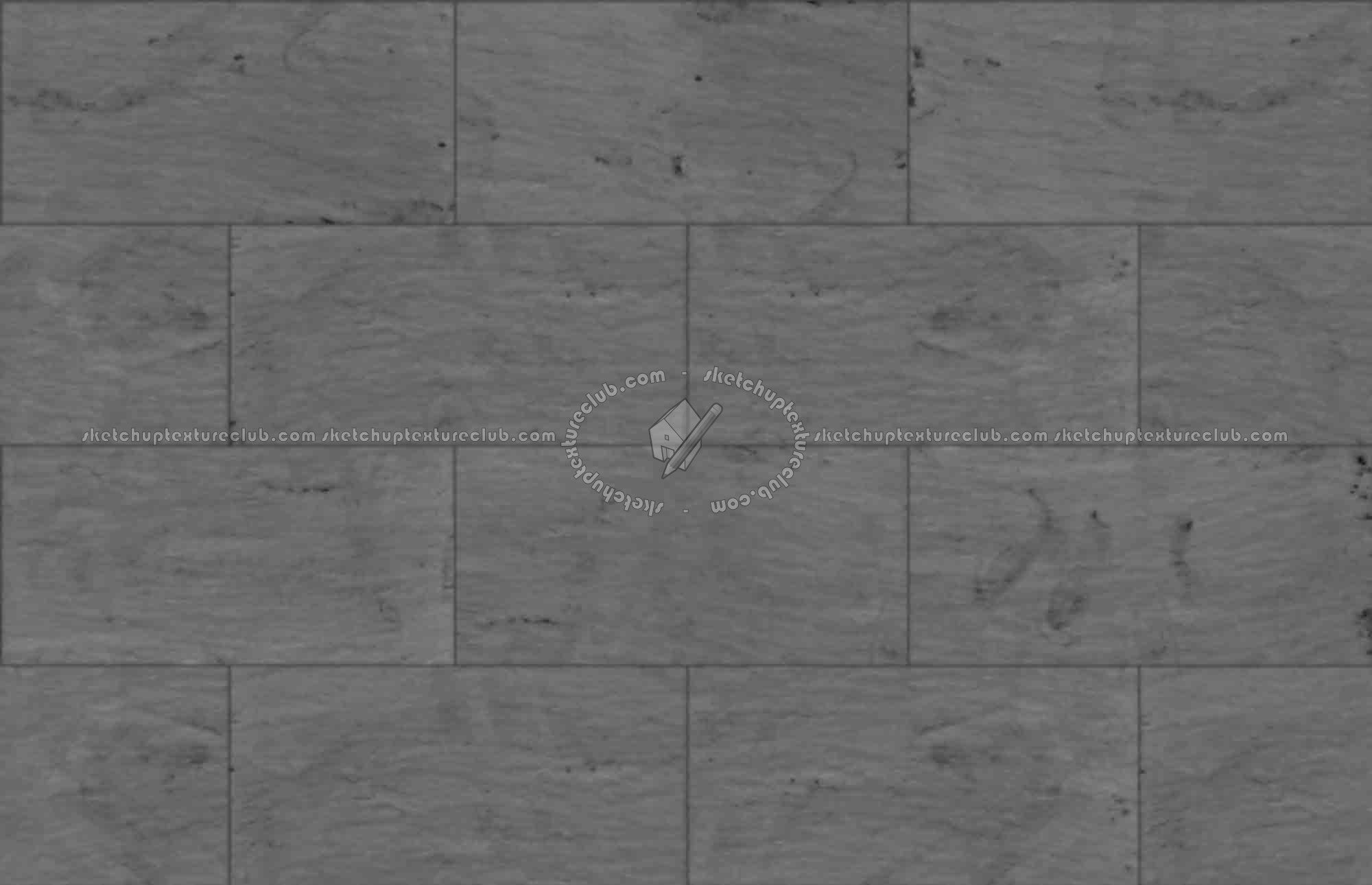 Textures   -   ARCHITECTURE   -   TILES INTERIOR   -   Stone tiles  - Slate rectangular tile texture seamless 16017 - Displacement