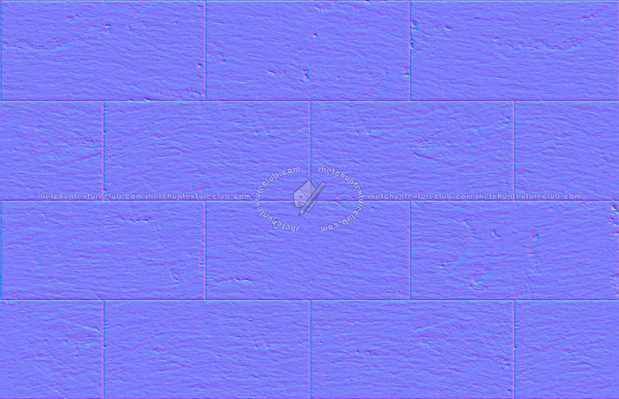 Textures   -   ARCHITECTURE   -   TILES INTERIOR   -   Stone tiles  - Slate rectangular tile texture seamless 16017 - Normal