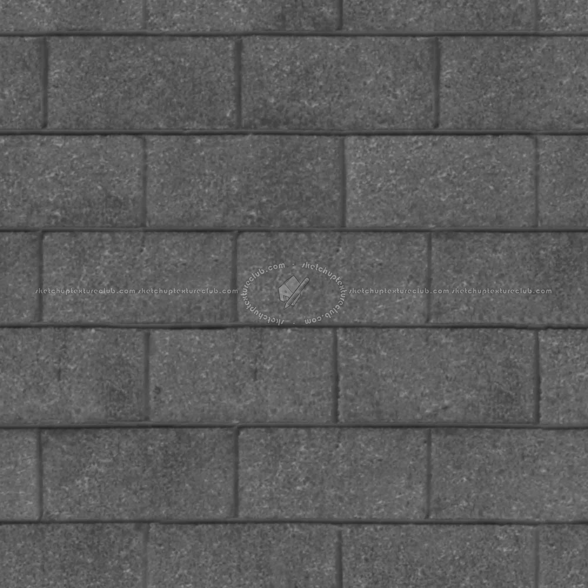 Textures   -   ARCHITECTURE   -   CONCRETE   -   Plates   -   Clean  - Clean cinder block texture seamless 01628 - Displacement