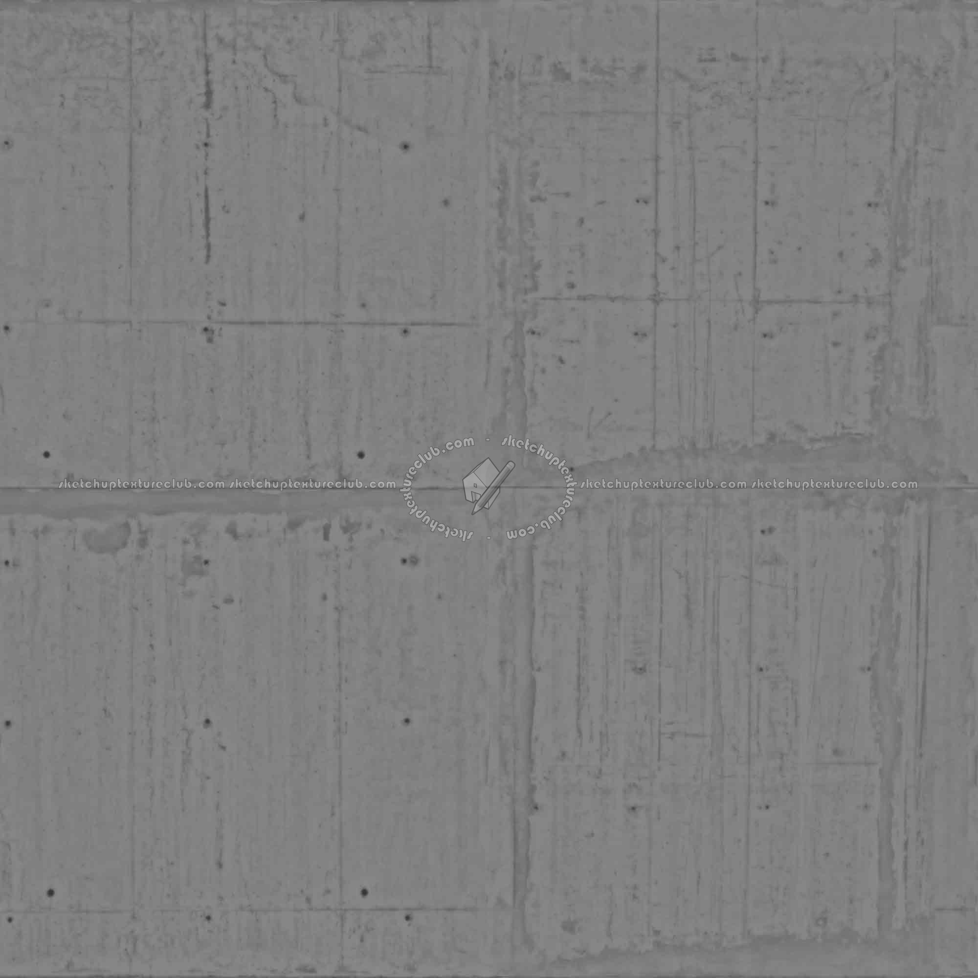 Textures   -   ARCHITECTURE   -   CONCRETE   -   Plates   -   Dirty  - Concrete dirt plates wall texture seamless 01754 - Displacement