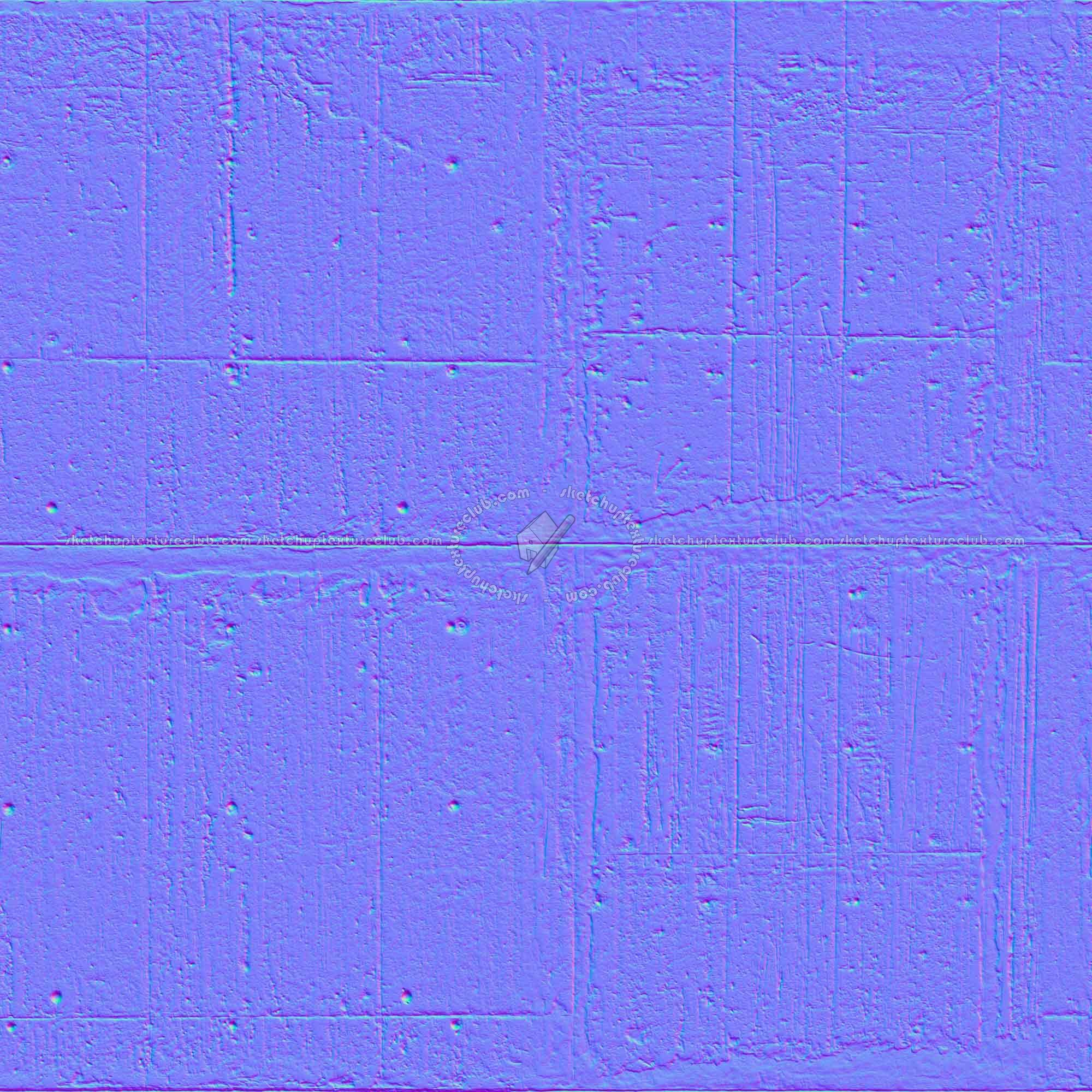 Textures   -   ARCHITECTURE   -   CONCRETE   -   Plates   -   Dirty  - Concrete dirt plates wall texture seamless 01754 - Normal