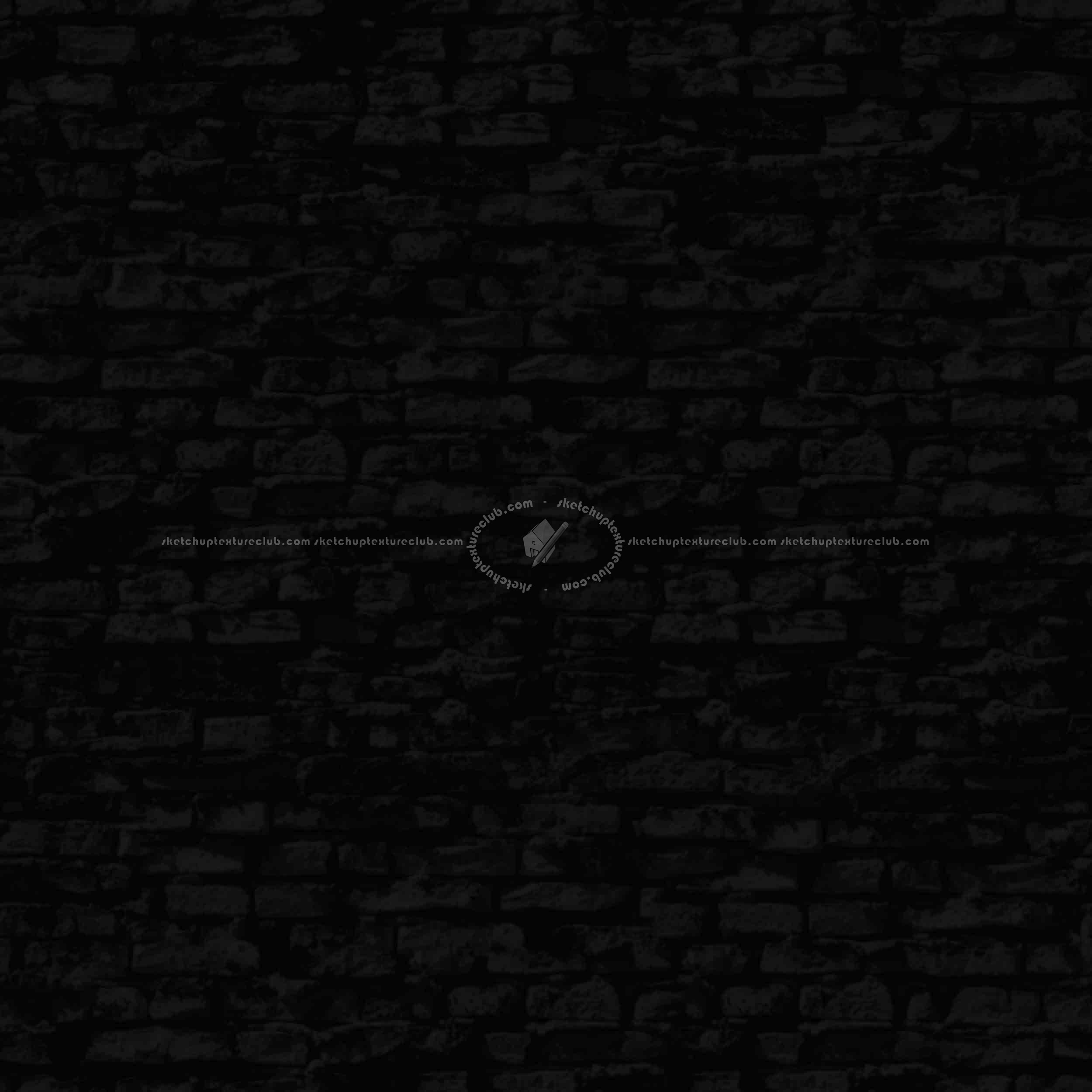 Textures   -   ARCHITECTURE   -   BRICKS   -   Damaged bricks  - Damaged bricks texture seamless 00107 - Specular