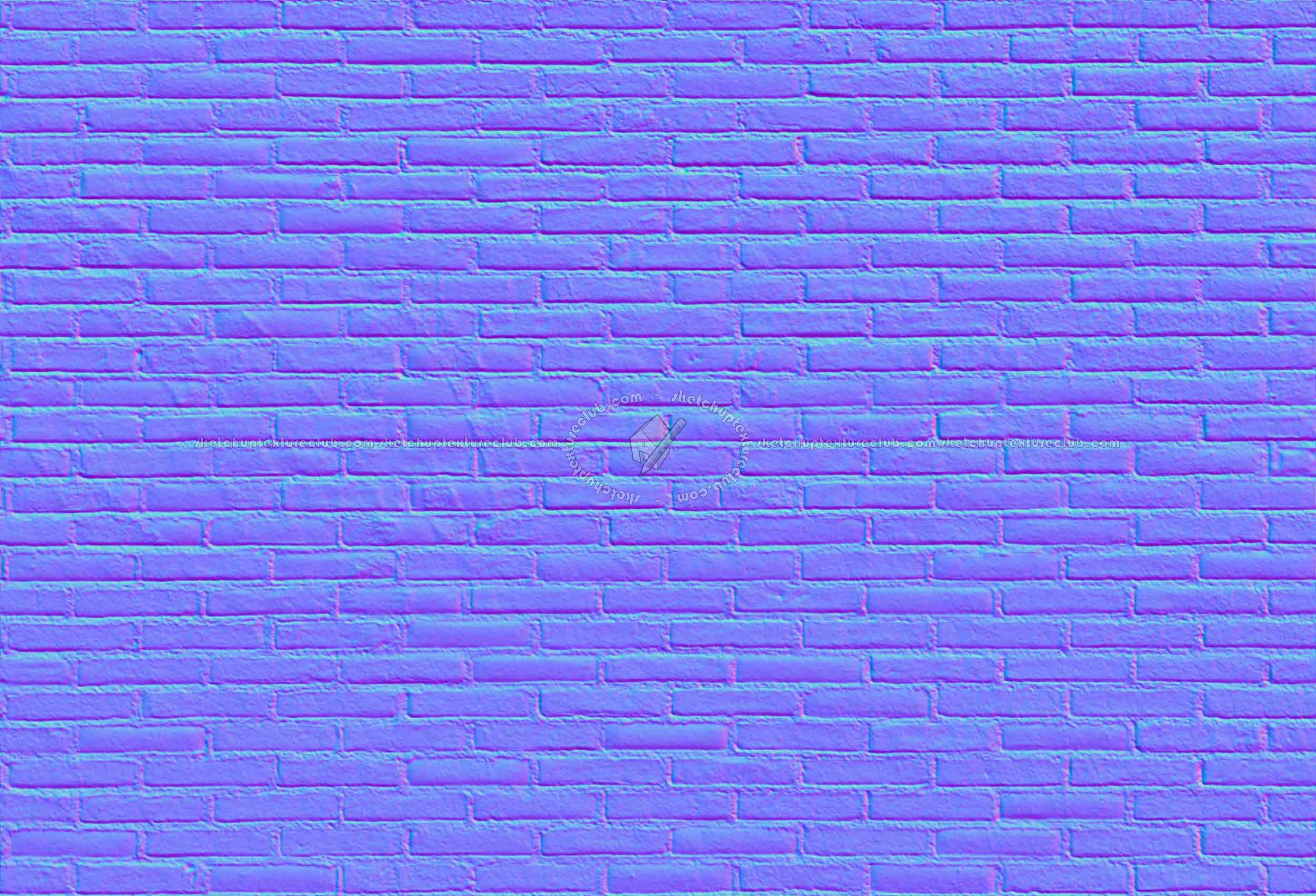 Textures   -   ARCHITECTURE   -   BRICKS   -   Dirty Bricks  - Dirty bricks texture seamless 00148 - Normal