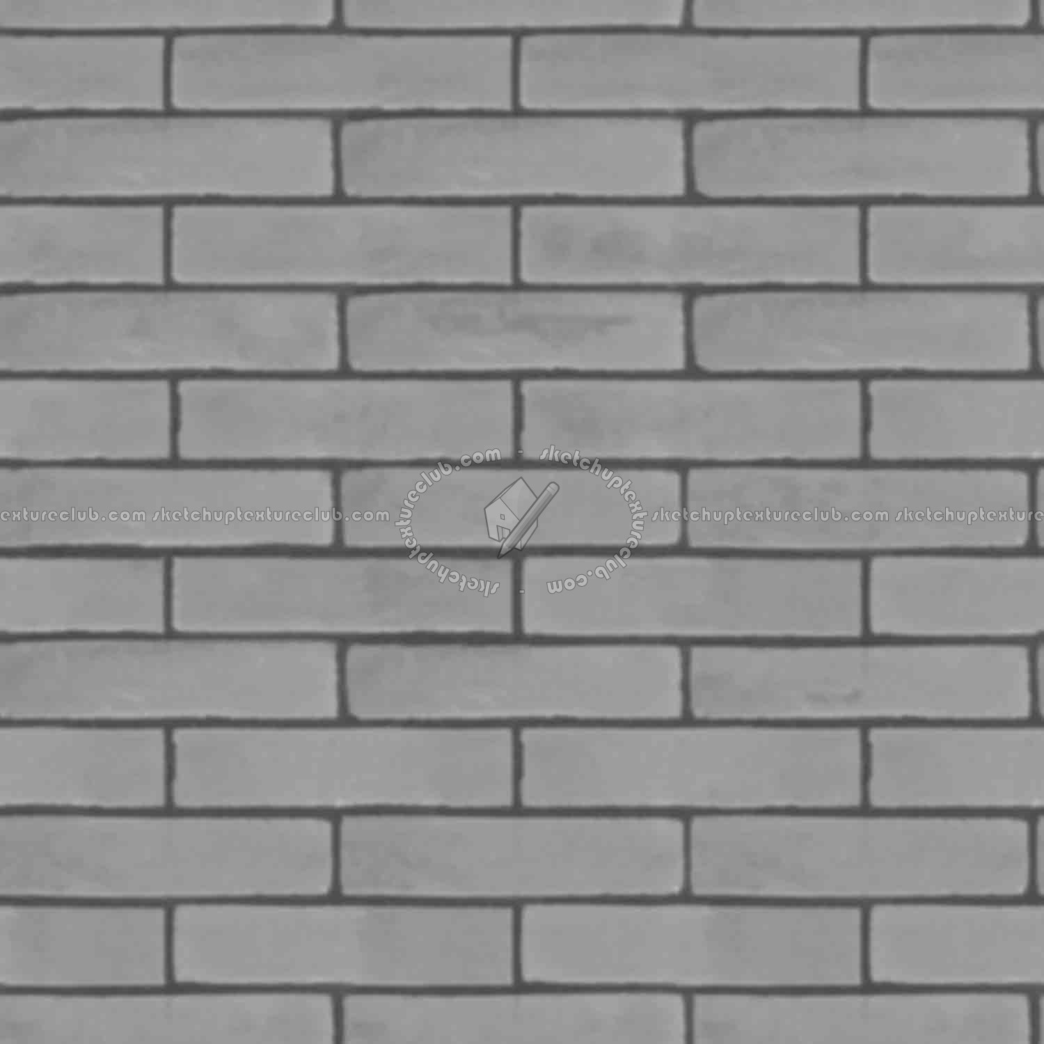 Textures   -   ARCHITECTURE   -   BRICKS   -   Facing Bricks   -   Smooth  - Facing smooth bricks texture seamless 00255 - Displacement