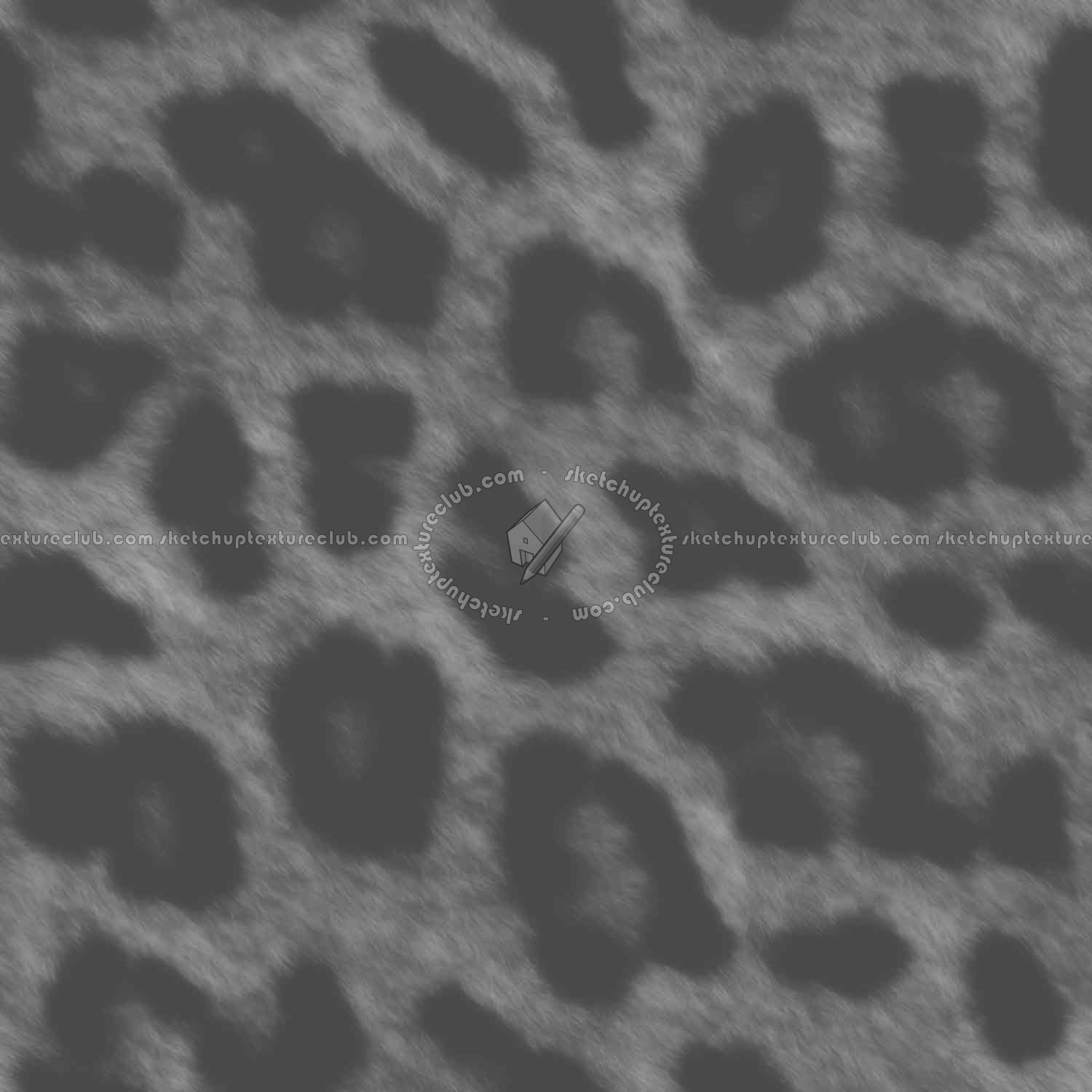 Textures   -   MATERIALS   -   FUR ANIMAL  - Leopard faux fake fur animal texture seamless 09556 - Displacement