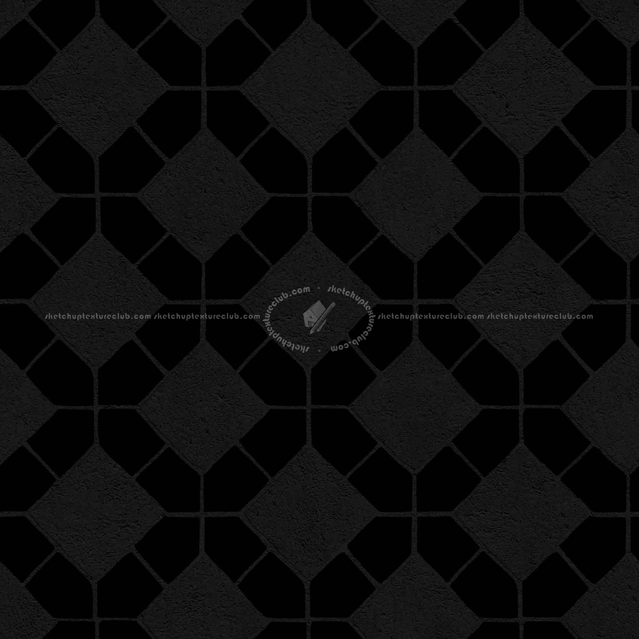 Textures   -   ARCHITECTURE   -   PAVING OUTDOOR   -   Concrete   -   Blocks mixed  - Paving concrete mixed size texture seamless 05567 - Specular