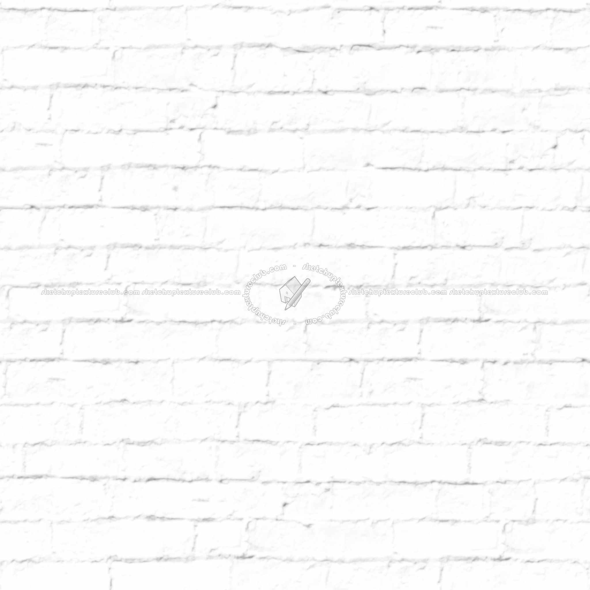 White bricks texture seamless 00495