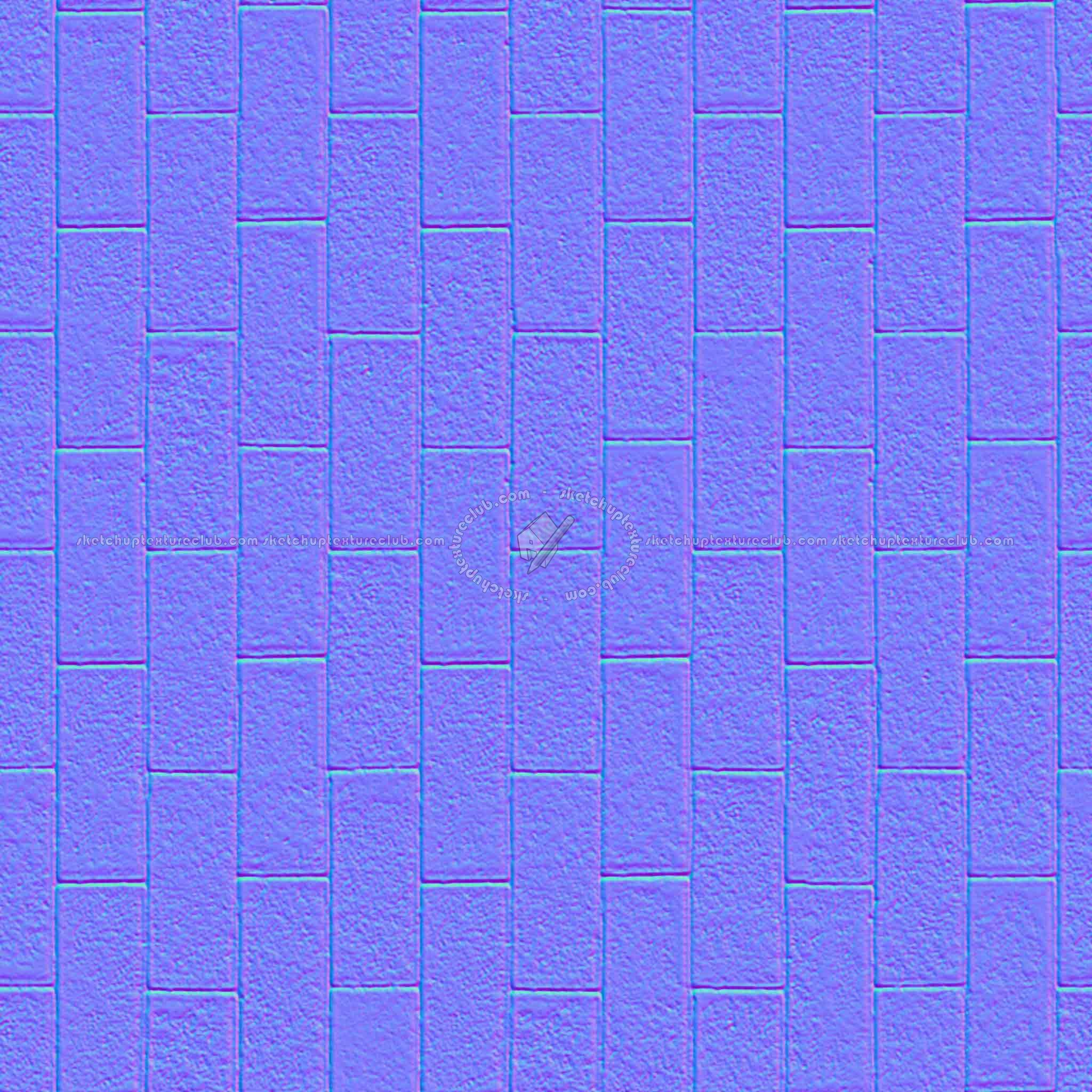 Textures   -   ARCHITECTURE   -   PAVING OUTDOOR   -   Concrete   -   Blocks regular  - Paving outdoor concrete regular block texture seamless 05685 - Normal