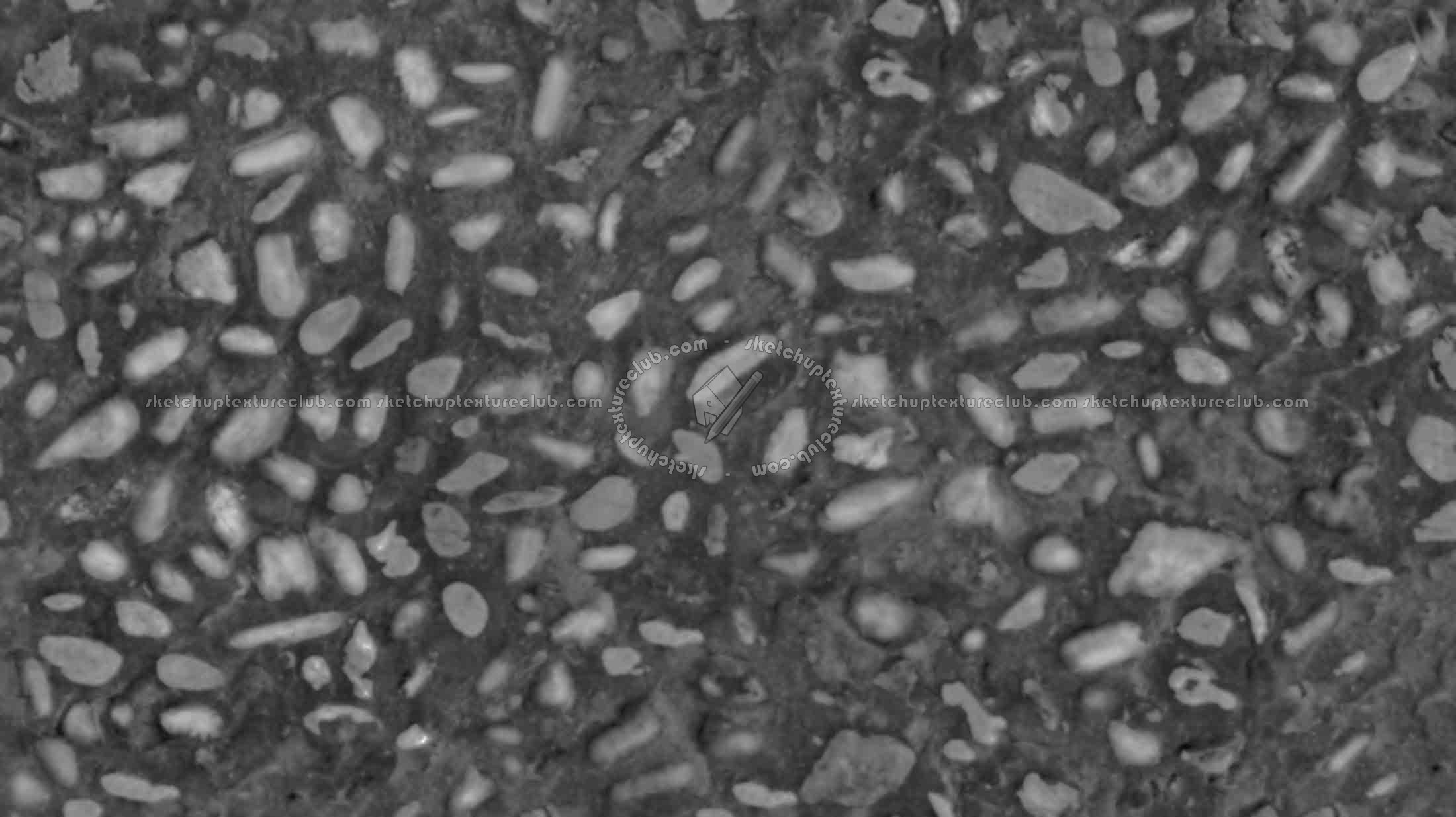 Textures   -   ARCHITECTURE   -   ROADS   -   Paving streets   -   Rounded cobble  - Road rounded cobblestone texture seamless 19660 - Displacement