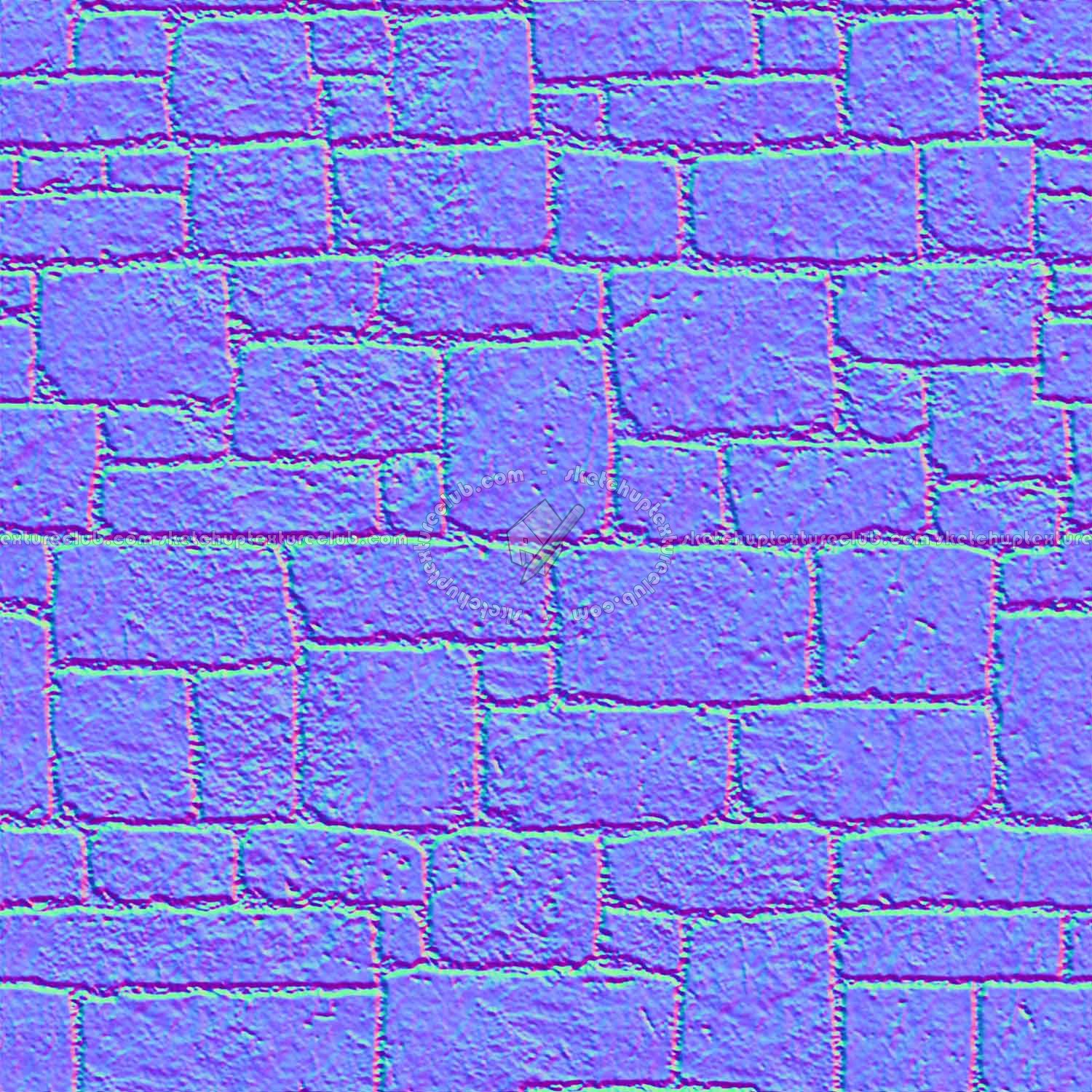 Textures   -   ARCHITECTURE   -   STONES WALLS   -   Stone blocks  - Wall stone with regular blocks texture seamless 08352 - Normal