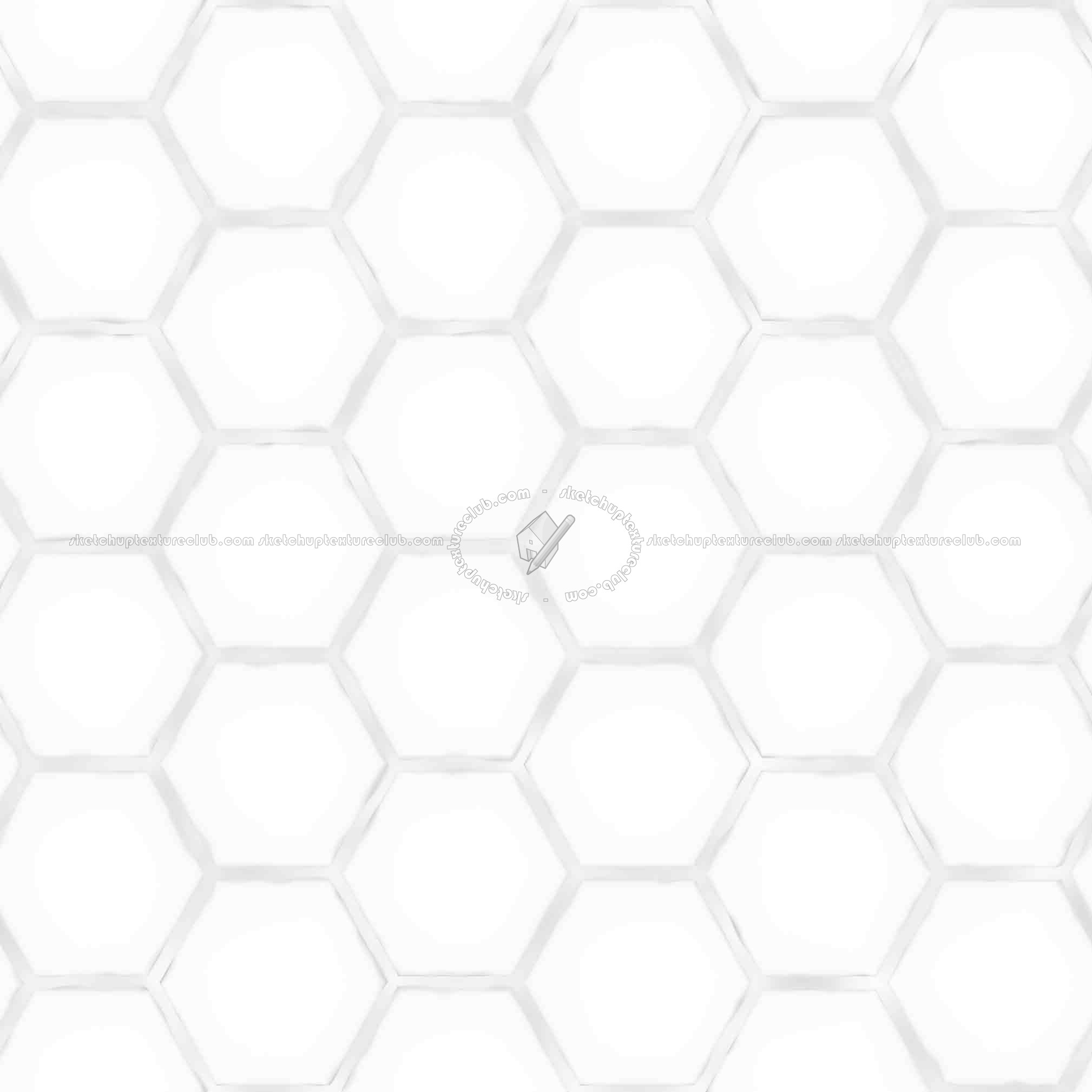 Textures   -   ARCHITECTURE   -   PAVING OUTDOOR   -   Hexagonal  - Concrete paving hexagon PBR texture seamless 21842 - Ambient occlusion