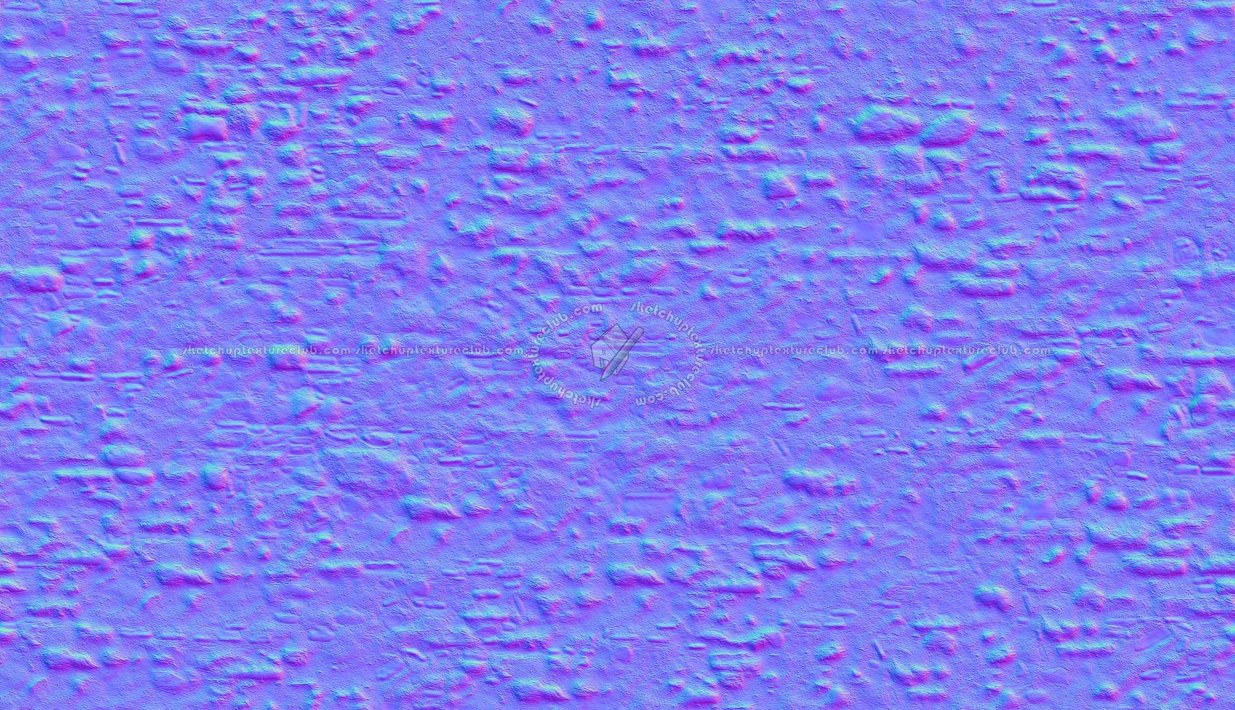 Textures   -   ARCHITECTURE   -   STONES WALLS   -   Damaged walls  - Old damaged wall stone texture seamless 17357 - Normal