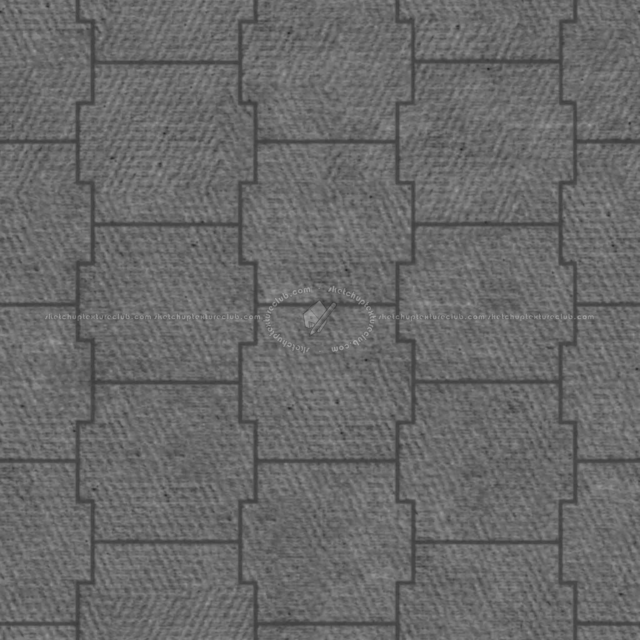 Textures   -   ARCHITECTURE   -   PAVING OUTDOOR   -   Concrete   -   Blocks mixed  - Paving concrete mixed size texture seamless 05621 - Displacement
