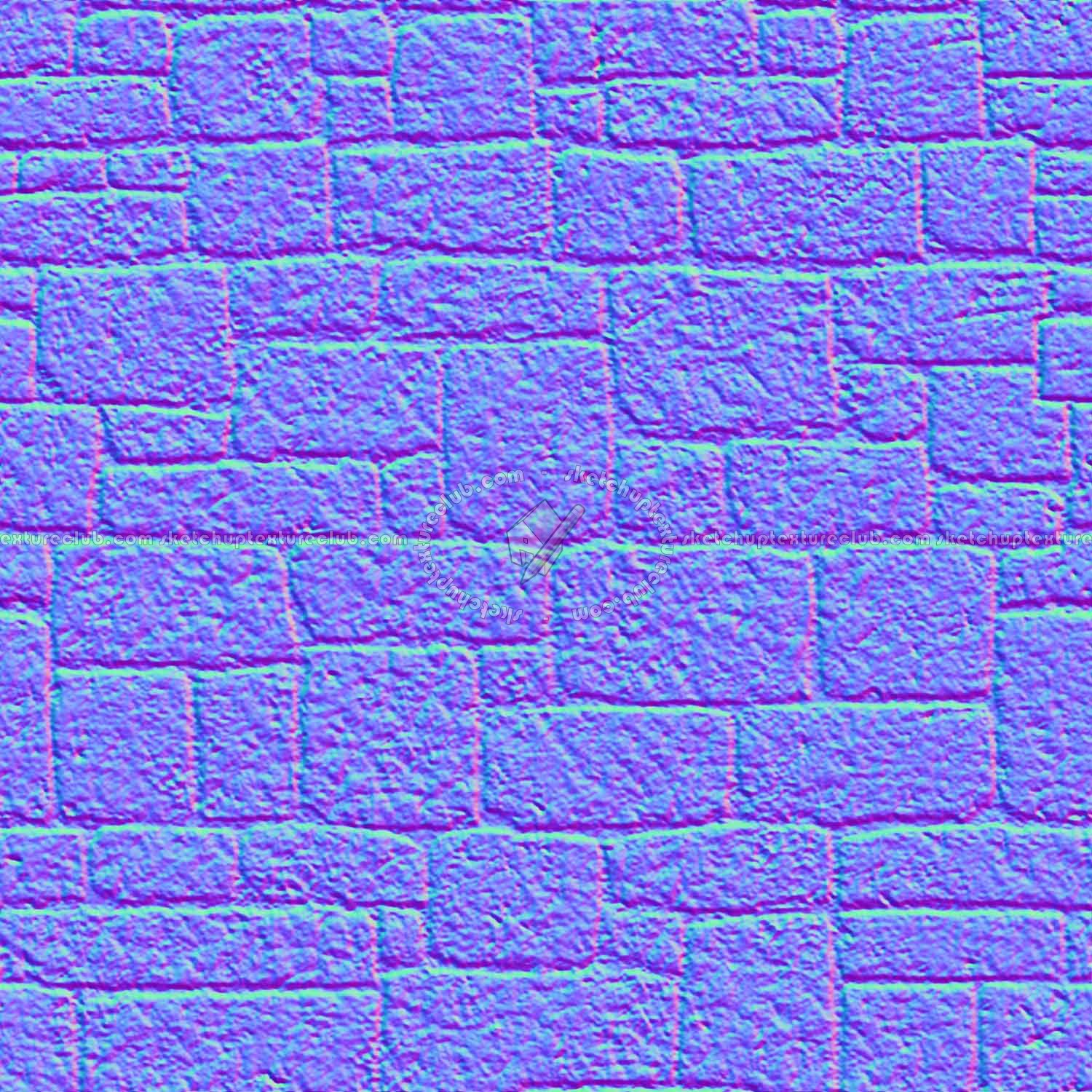 Textures   -   ARCHITECTURE   -   STONES WALLS   -   Stone blocks  - Wall stone with regular blocks texture seamless 08353 - Normal