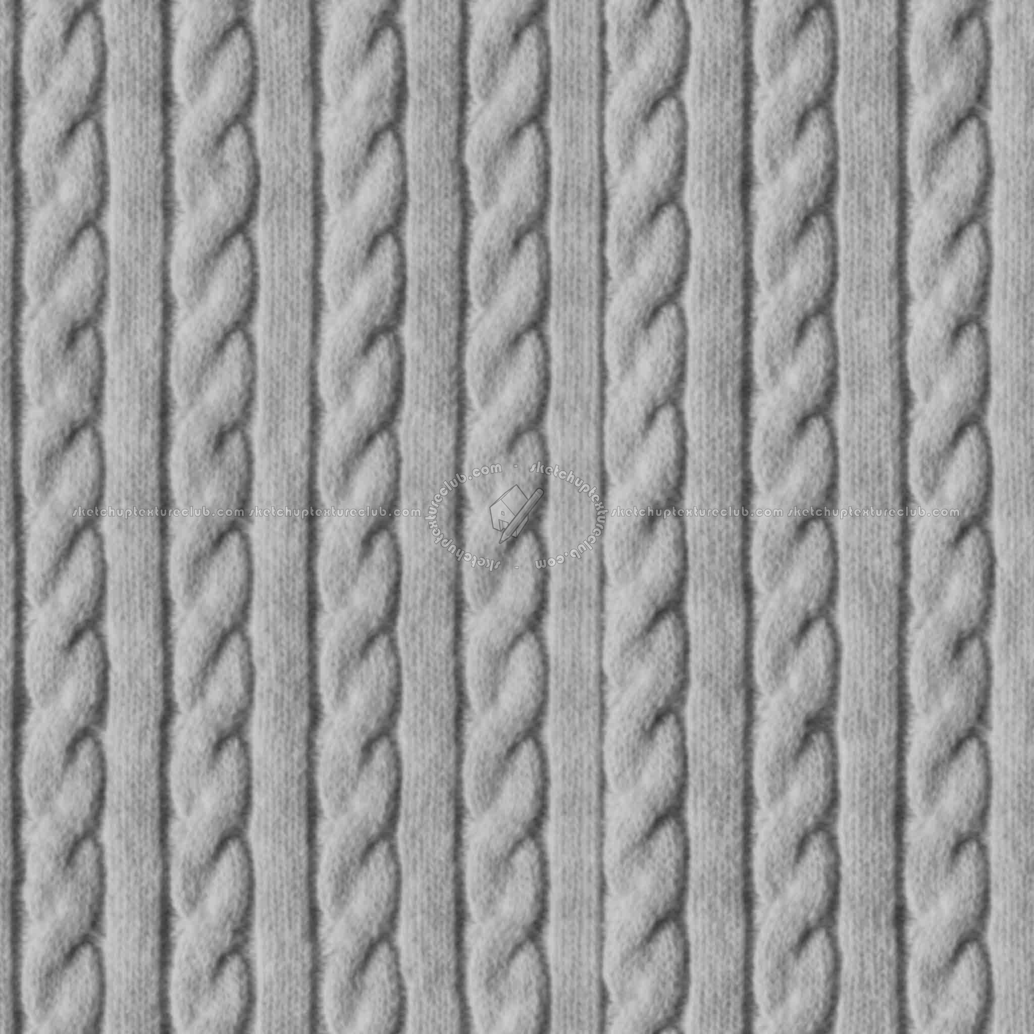Textures   -   MATERIALS   -   FABRICS   -   Jersey  - wool knitted PBR texture seamless 21800 - Displacement