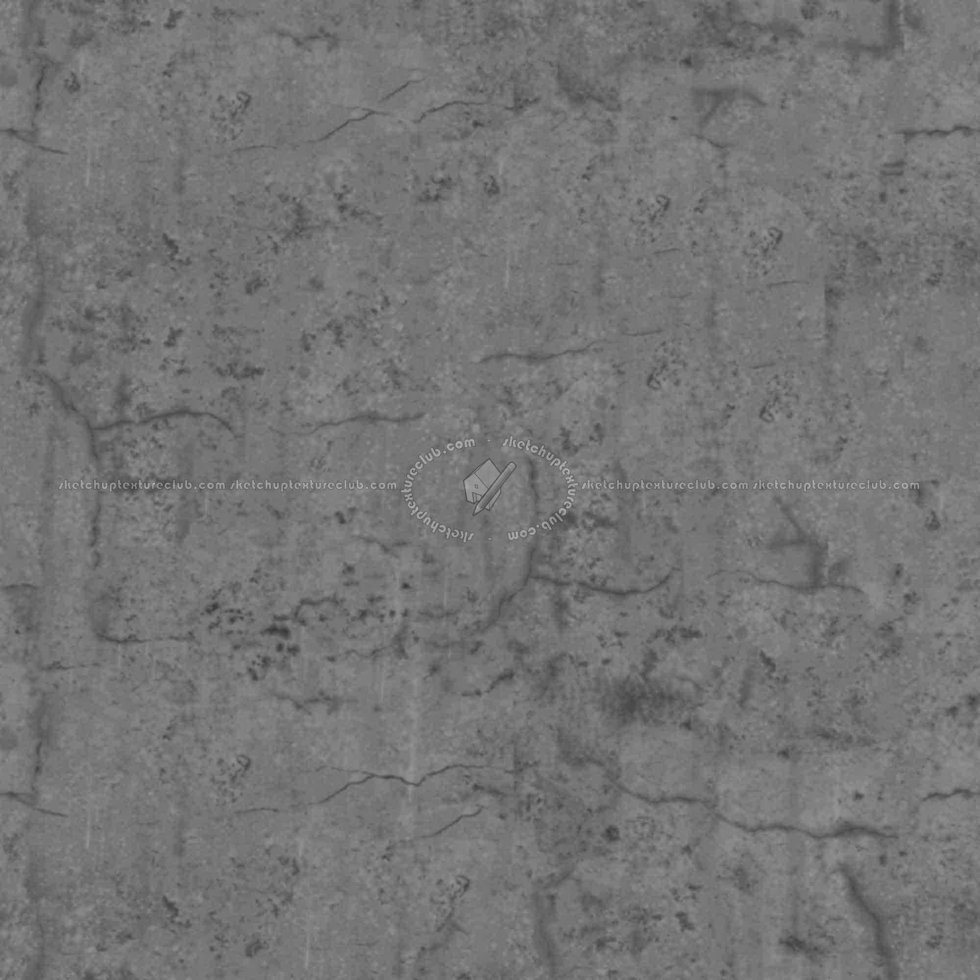 Textures   -   ARCHITECTURE   -   CONCRETE   -   Bare   -   Damaged walls  - Concrete bare damaged texture seamless 01421 - Displacement