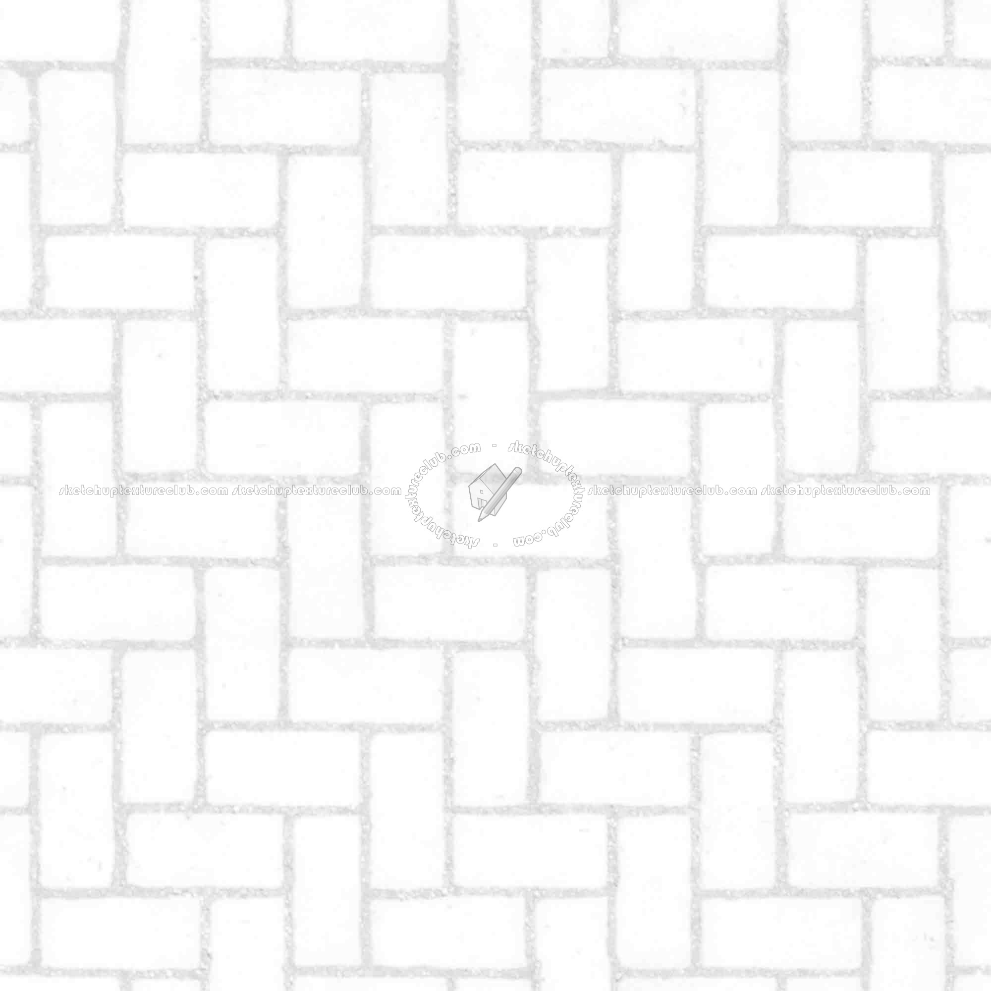 Textures   -   ARCHITECTURE   -   PAVING OUTDOOR   -   Concrete   -   Herringbone  - Concrete paving herringbone outdoor texture seamless 05851 - Ambient occlusion