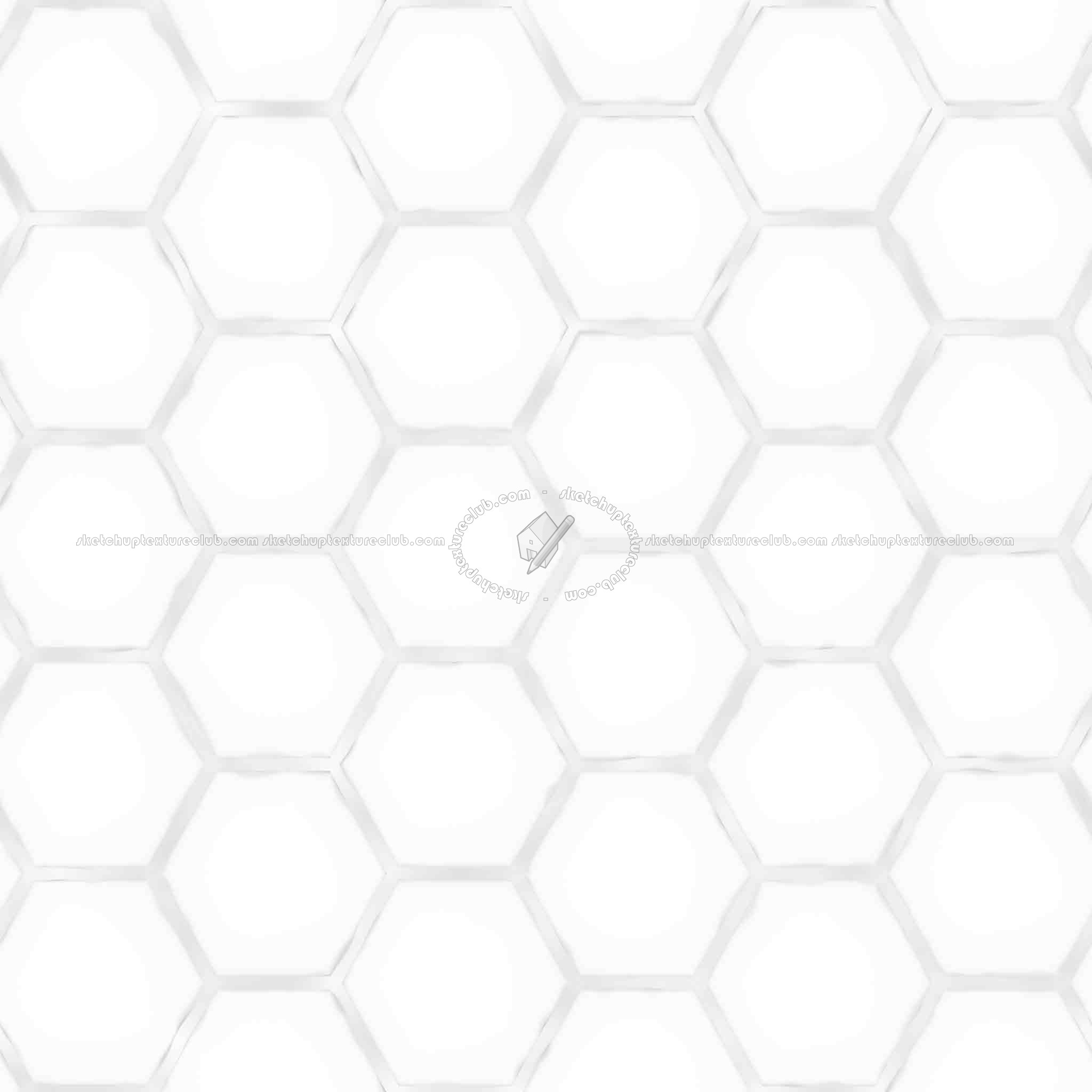 Textures   -   ARCHITECTURE   -   PAVING OUTDOOR   -   Hexagonal  - Concrete paving hexagon PBR texture seamless 21843 - Ambient occlusion