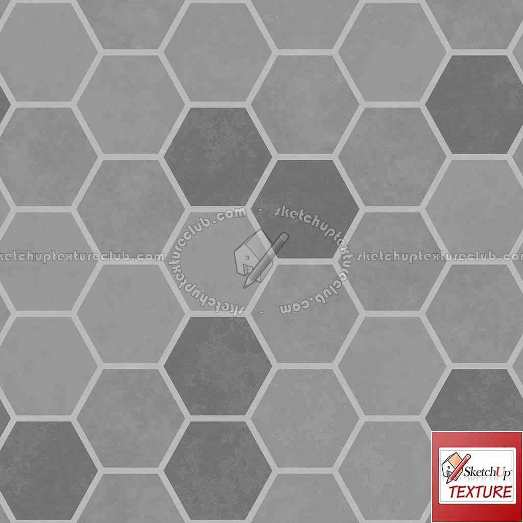 Textures   -   ARCHITECTURE   -   PAVING OUTDOOR   -   Hexagonal  - Concrete paving hexagon PBR texture seamless 21843 (seamless)