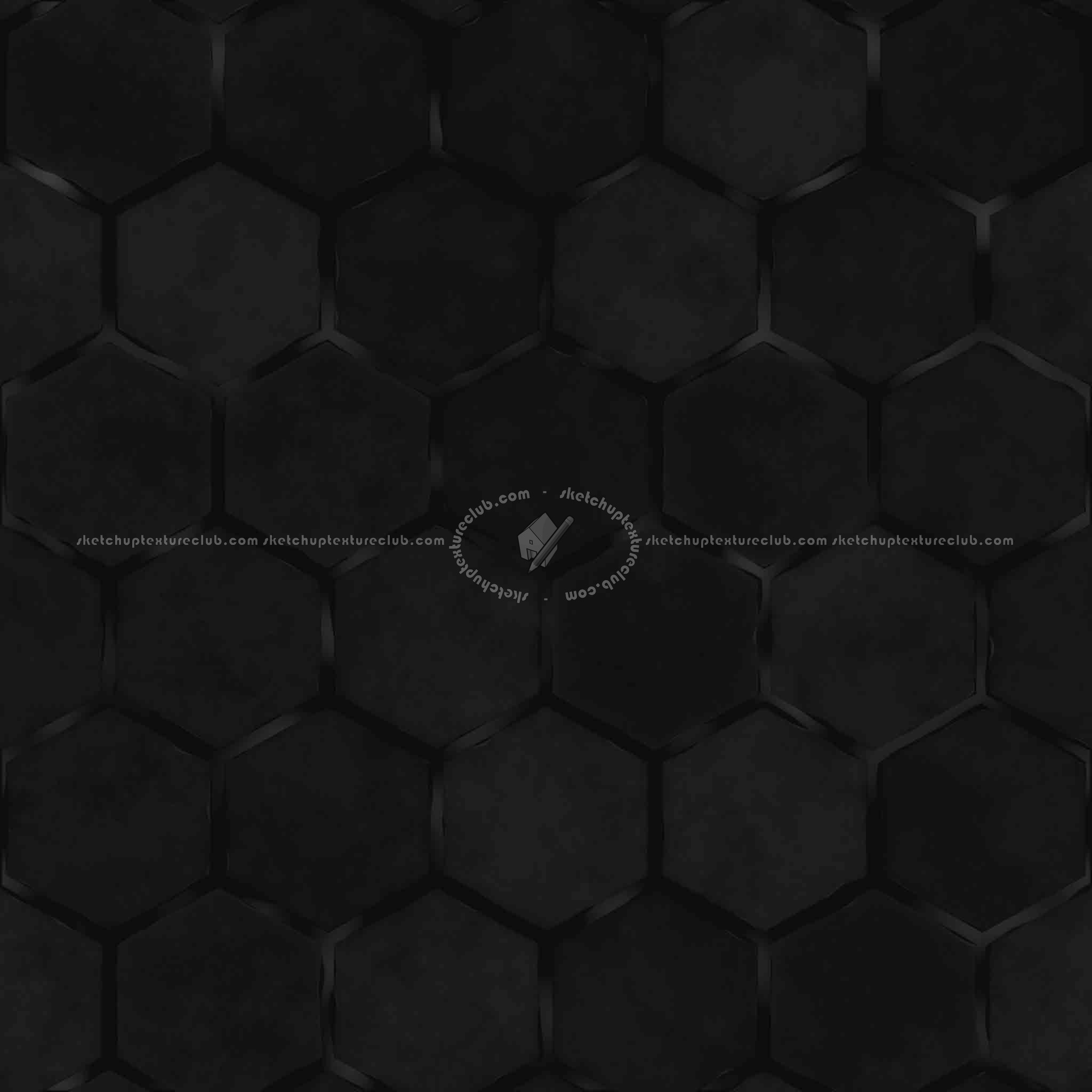 Textures   -   ARCHITECTURE   -   PAVING OUTDOOR   -   Hexagonal  - Concrete paving hexagon PBR texture seamless 21843 - Specular