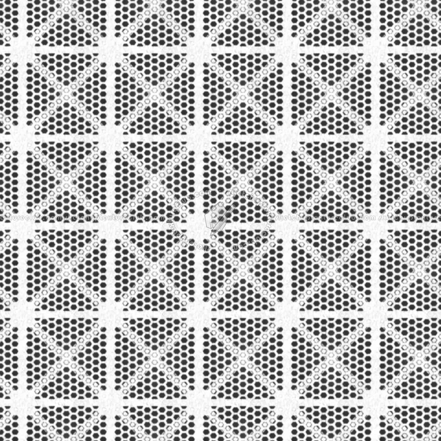 Textures   -   MATERIALS   -   METALS   -   Perforated  - Iron industrial perforate metal texture seamless 10533 - Ambient occlusion