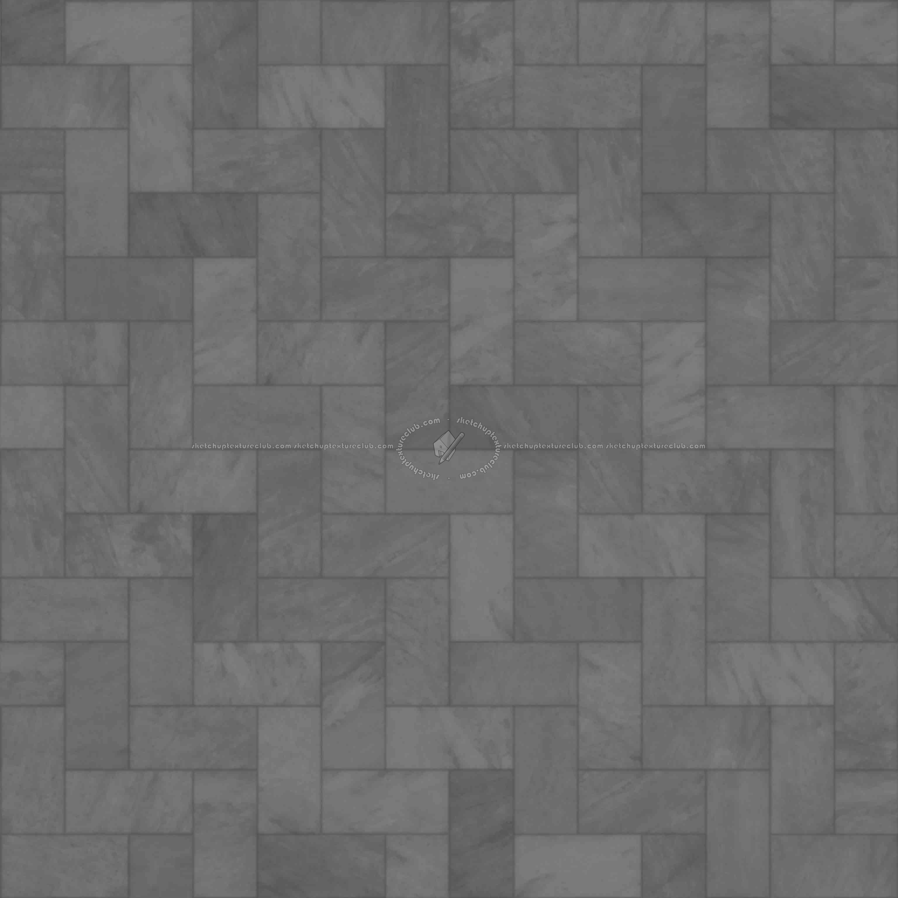 Textures - ARCHITECTURE - PAVING OUTDOOR - Pavers stone - Herringbone - Quartz paving herringbone seamless 22253 - Displacement