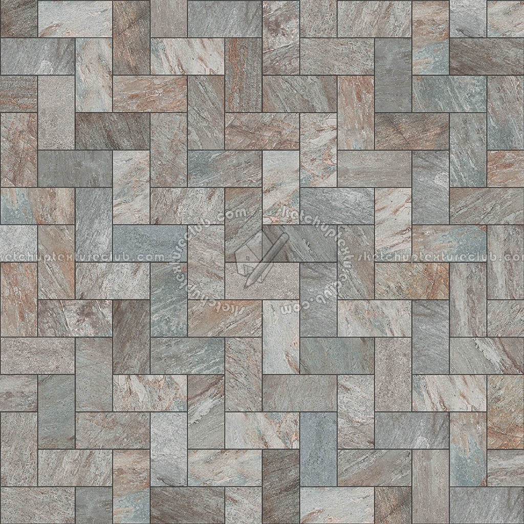 Textures - ARCHITECTURE - PAVING OUTDOOR - Pavers stone - Herringbone - Quartz paving herringbone seamless 22253 (seamless)