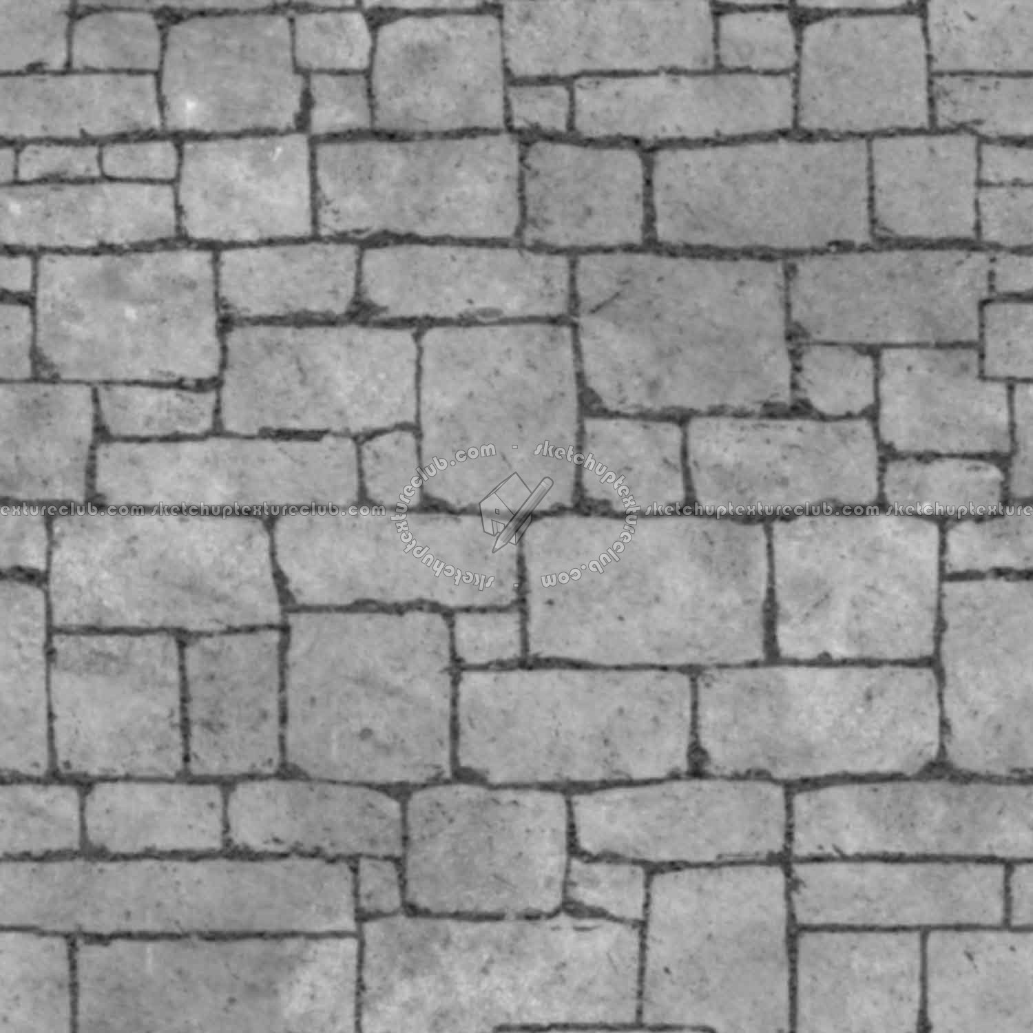 Textures   -   ARCHITECTURE   -   STONES WALLS   -   Stone blocks  - Wall stone with regular blocks texture seamless 08354 - Displacement