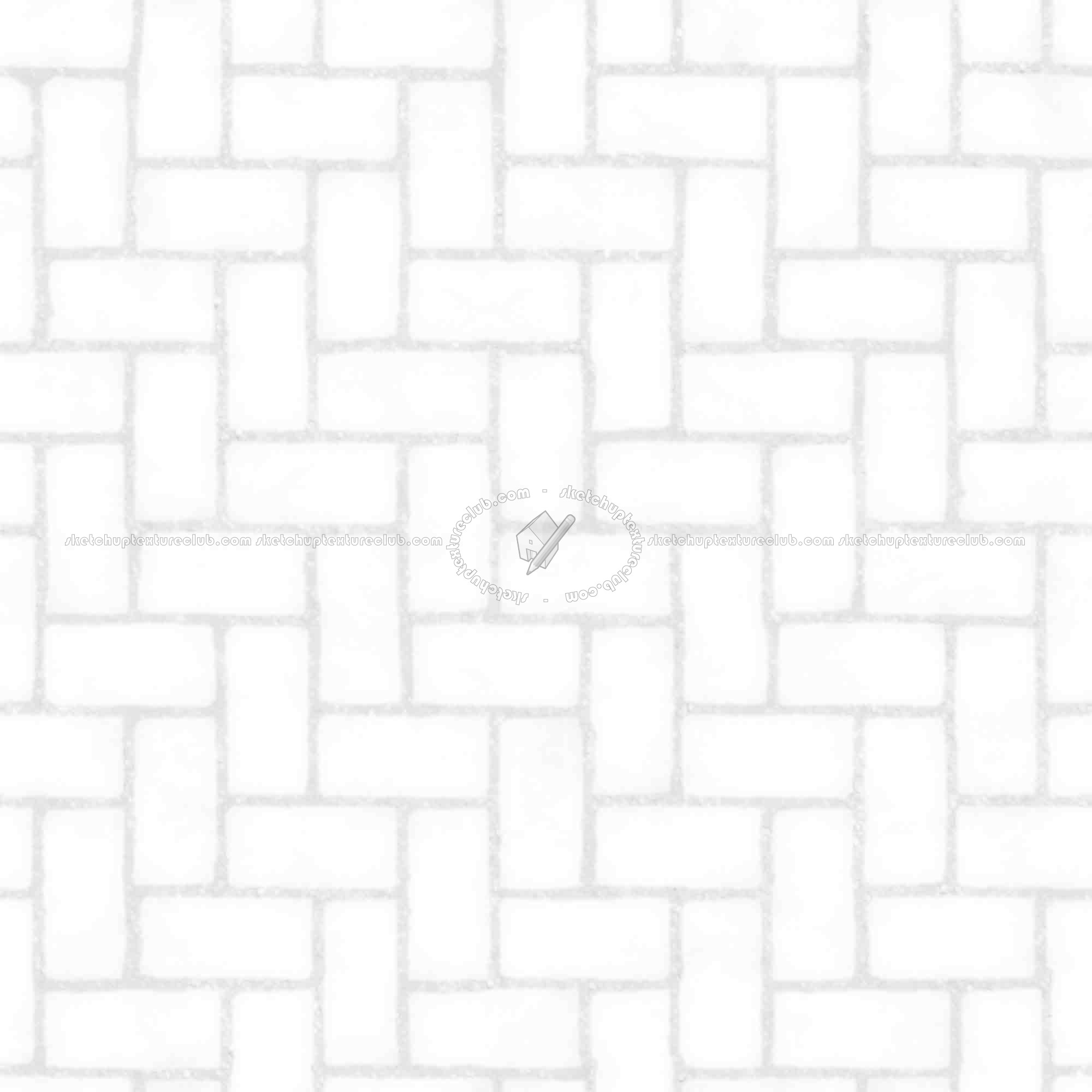 Textures   -   ARCHITECTURE   -   PAVING OUTDOOR   -   Concrete   -   Herringbone  - Concrete paving herringbone outdoor texture seamless 05852 - Ambient occlusion