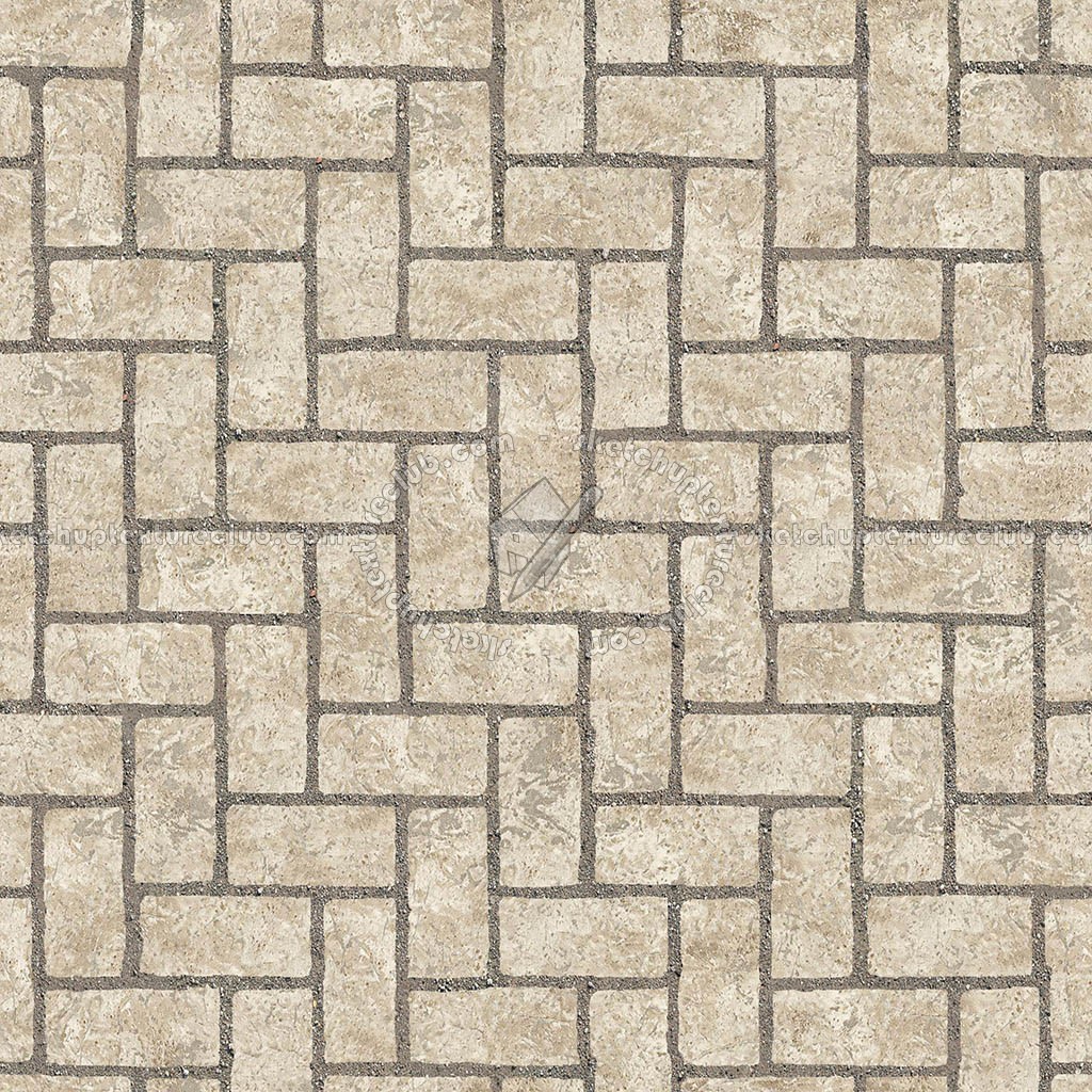 Textures   -   ARCHITECTURE   -   PAVING OUTDOOR   -   Concrete   -   Herringbone  - Concrete paving herringbone outdoor texture seamless 05852 (seamless)