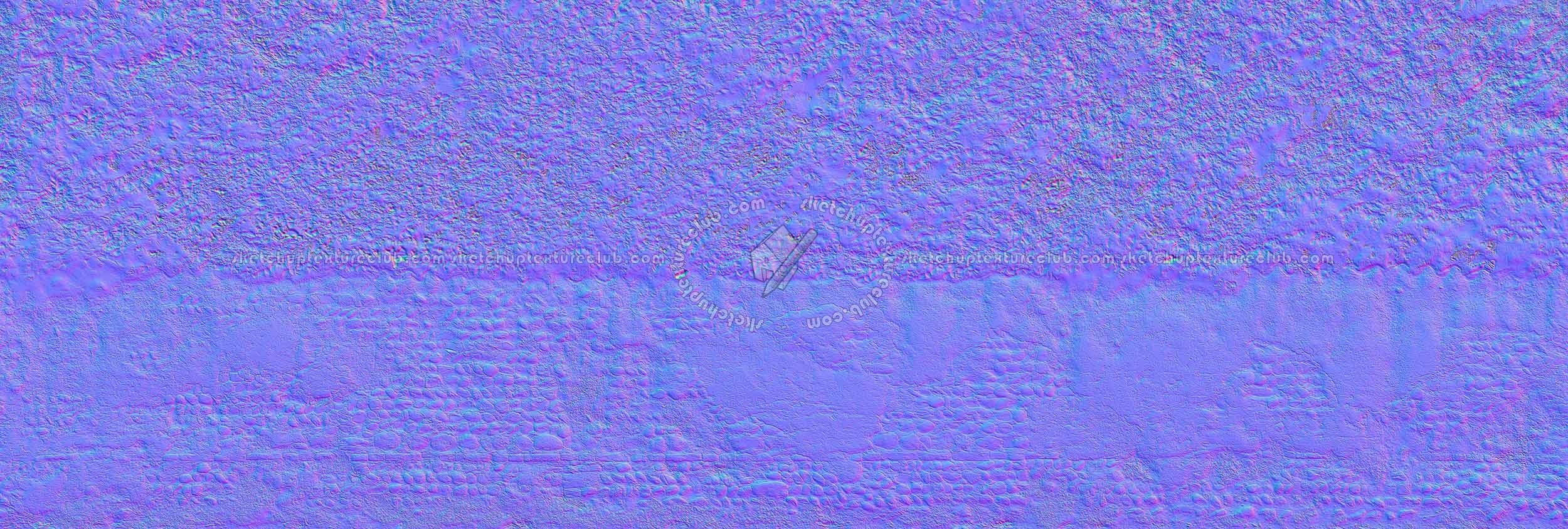 Textures   -   ARCHITECTURE   -   STONES WALLS   -   Damaged walls  - Old damaged wall with hedge texture seamless 18410 - Normal