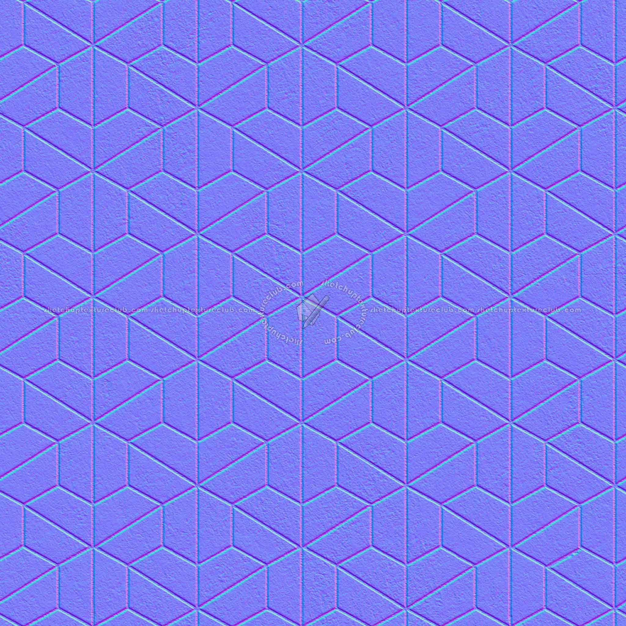 Textures   -   ARCHITECTURE   -   PAVING OUTDOOR   -   Concrete   -   Blocks mixed  - Paving concrete mixed size texture seamless 05623 - Normal