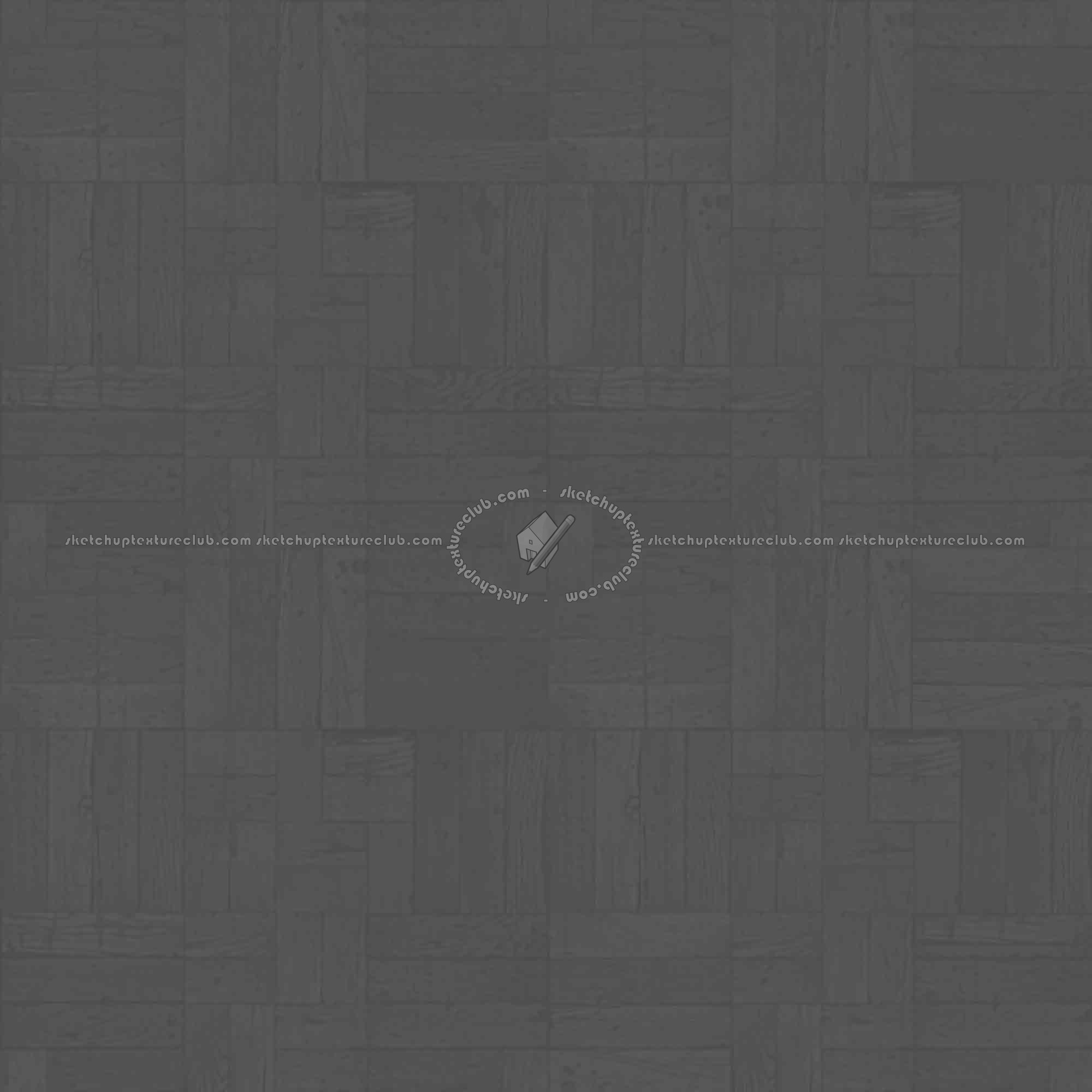 Textures   -   ARCHITECTURE   -   WOOD FLOORS   -   Parquet square  - Old dark wood flooring square texture seamless 20479 - Displacement