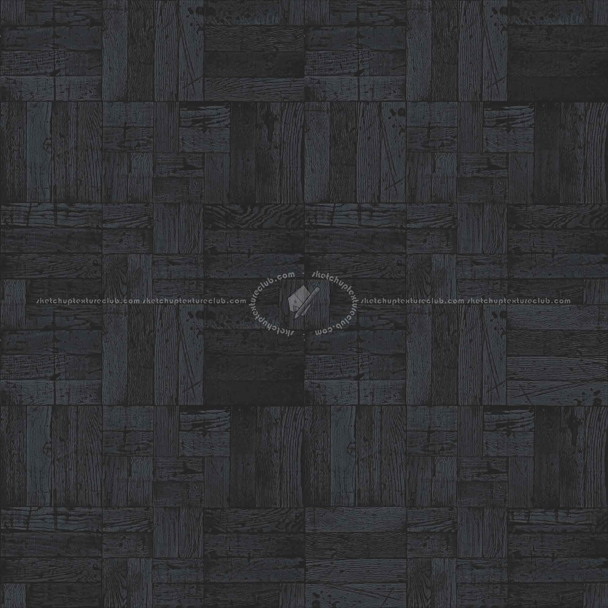 Textures   -   ARCHITECTURE   -   WOOD FLOORS   -   Parquet square  - Old dark wood flooring square texture seamless 20479 - Specular