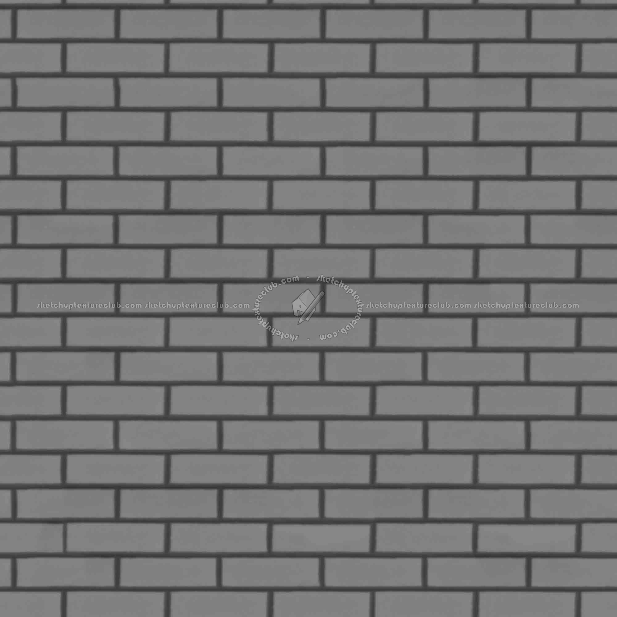 Textures   -   ARCHITECTURE   -   BRICKS   -   Facing Bricks   -   Smooth  - Facing smooth bricks texture seamless 00313 - Displacement