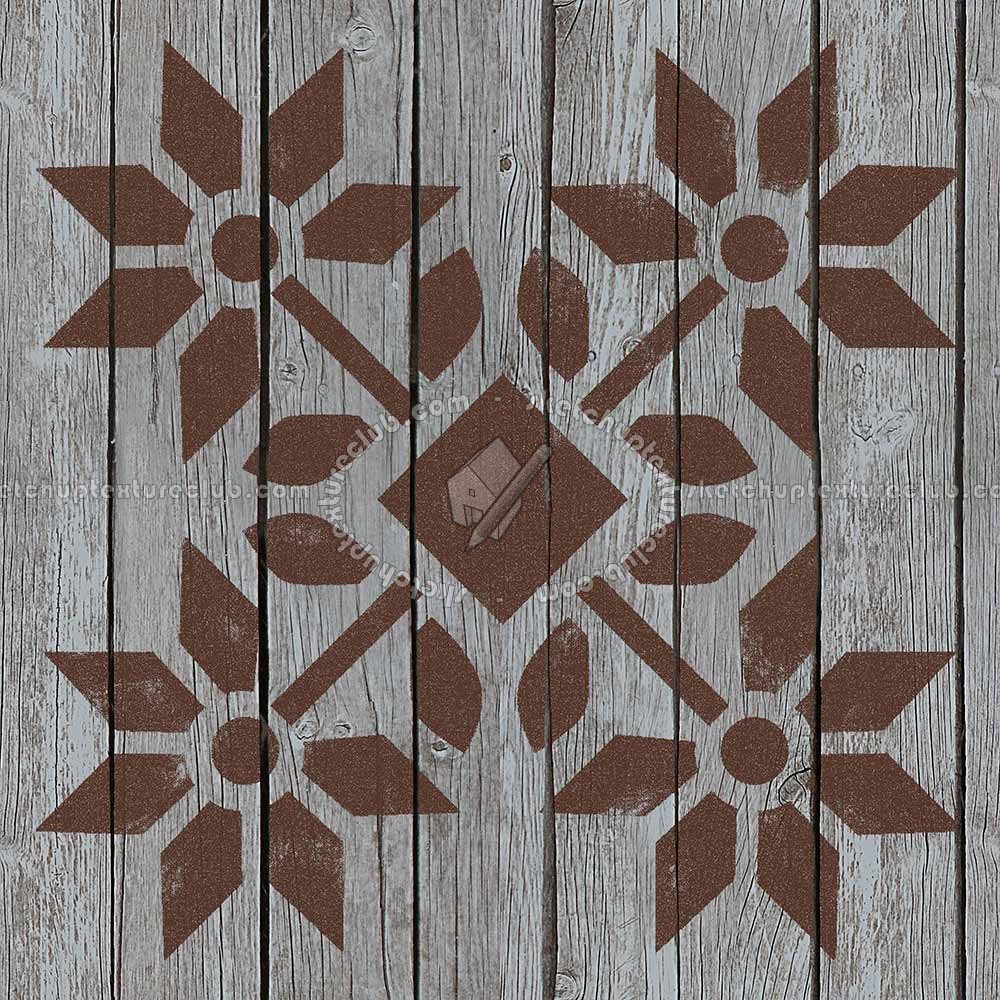 Textures   -   ARCHITECTURE   -   WOOD FLOORS   -   Decorated  - Parquet decorated stencil texture seamless 04688 (seamless)