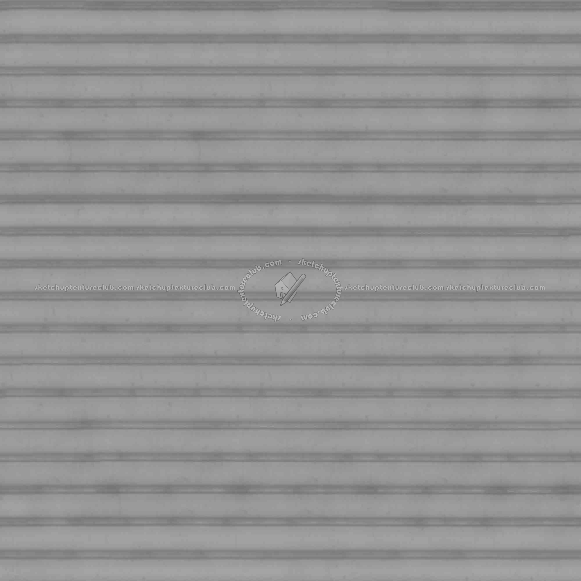 Textures   -   MATERIALS   -   METALS   -   Corrugated  - Rusted corrugated metal texture seamless 09981 - Displacement