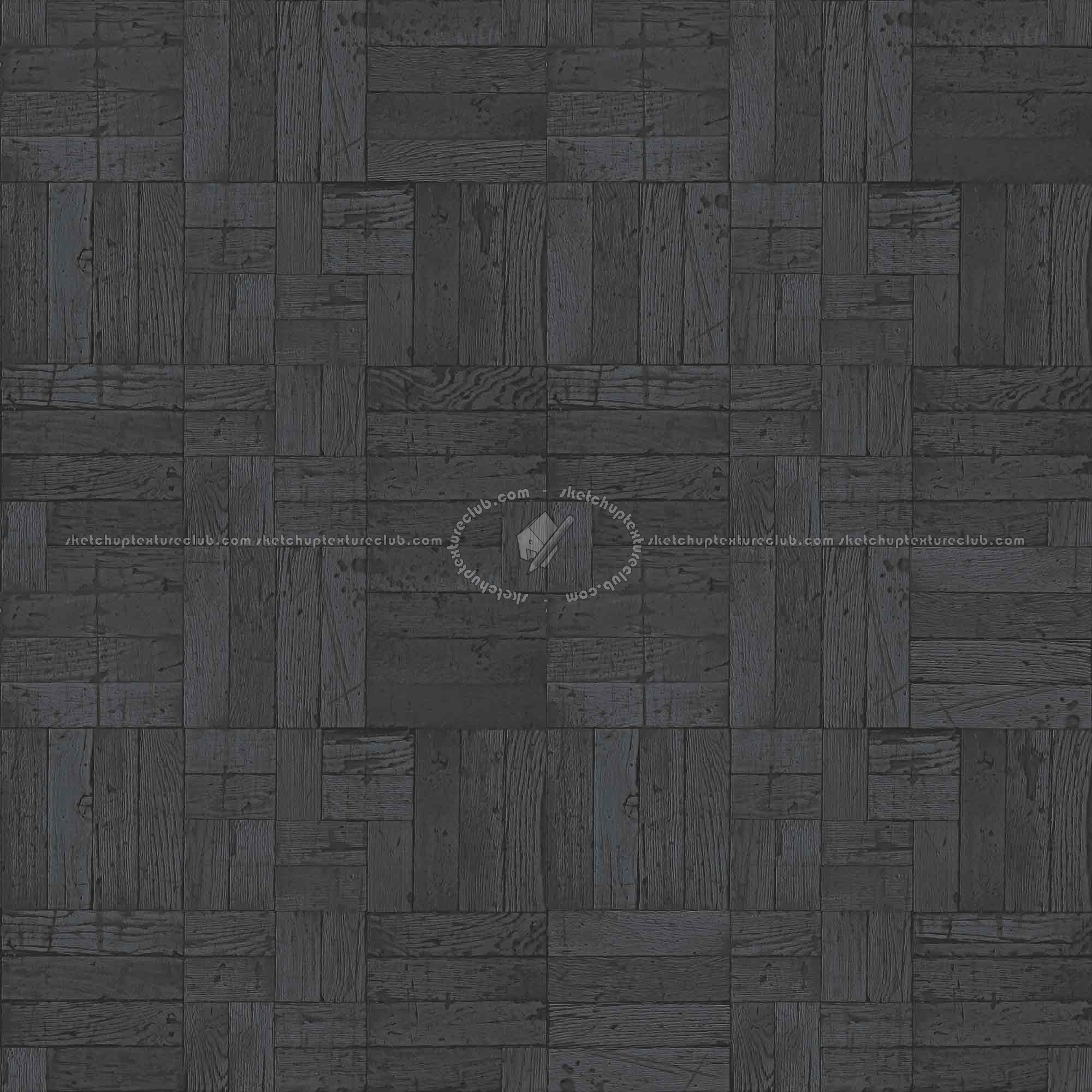 Textures   -   ARCHITECTURE   -   WOOD FLOORS   -   Parquet square  - Old dark wood flooring square texture seamless 20480 - Specular