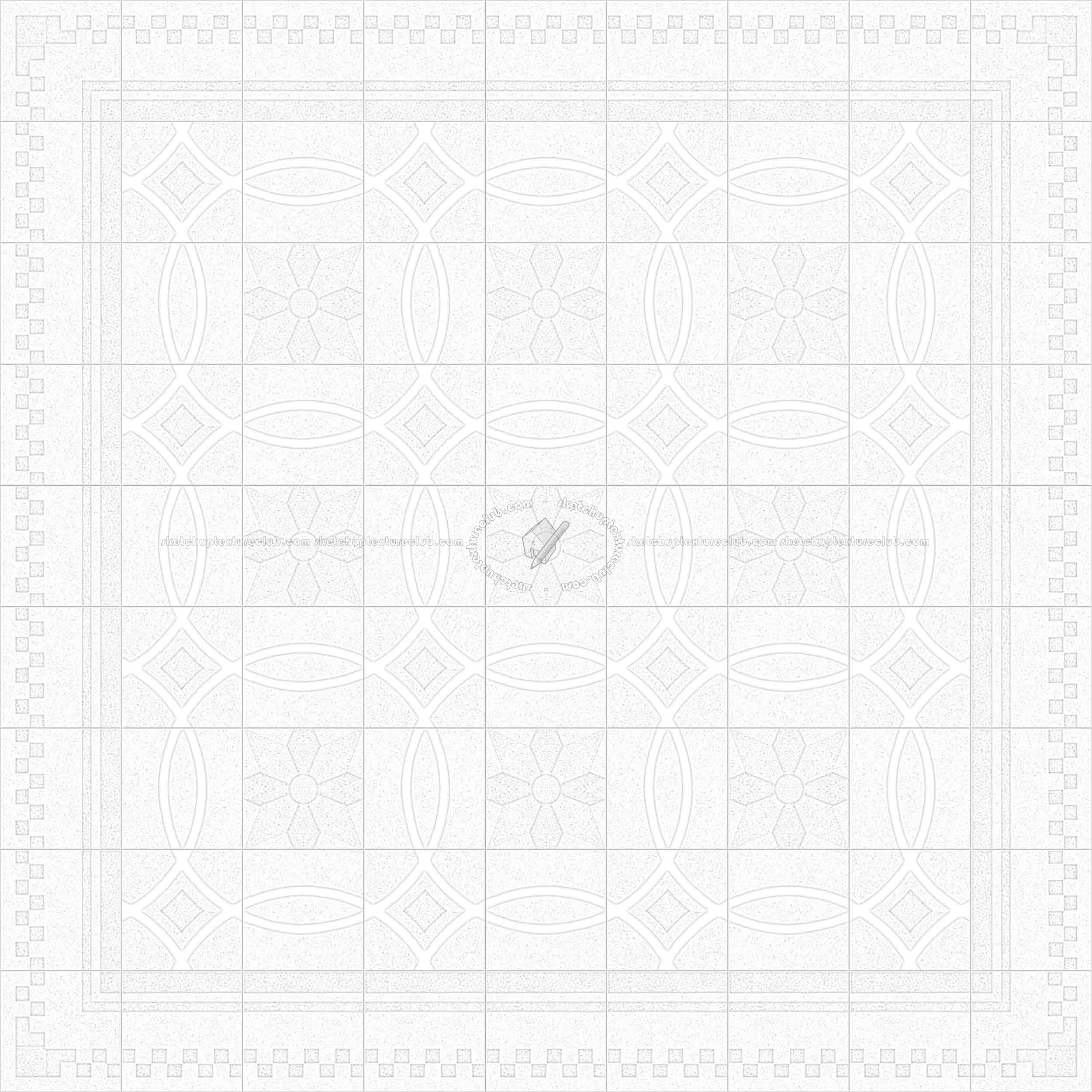 Textures   -   ARCHITECTURE   -   TILES INTERIOR   -   Cement - Encaustic   -   Cement  - Cement concrete tile texture seamless 13379 - Ambient occlusion