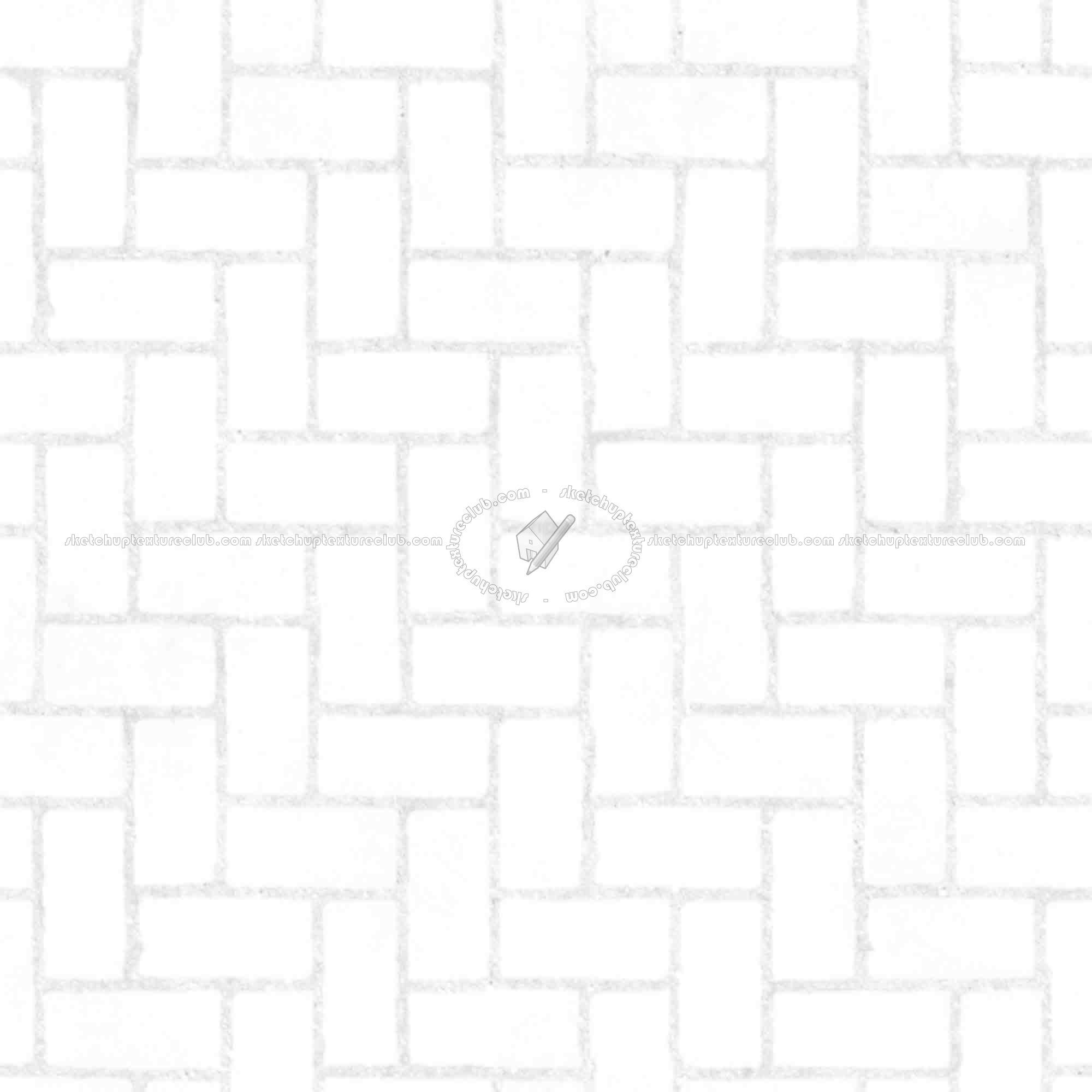 Textures   -   ARCHITECTURE   -   PAVING OUTDOOR   -   Concrete   -   Herringbone  - Concrete paving herringbone outdoor texture seamless 05854 - Ambient occlusion