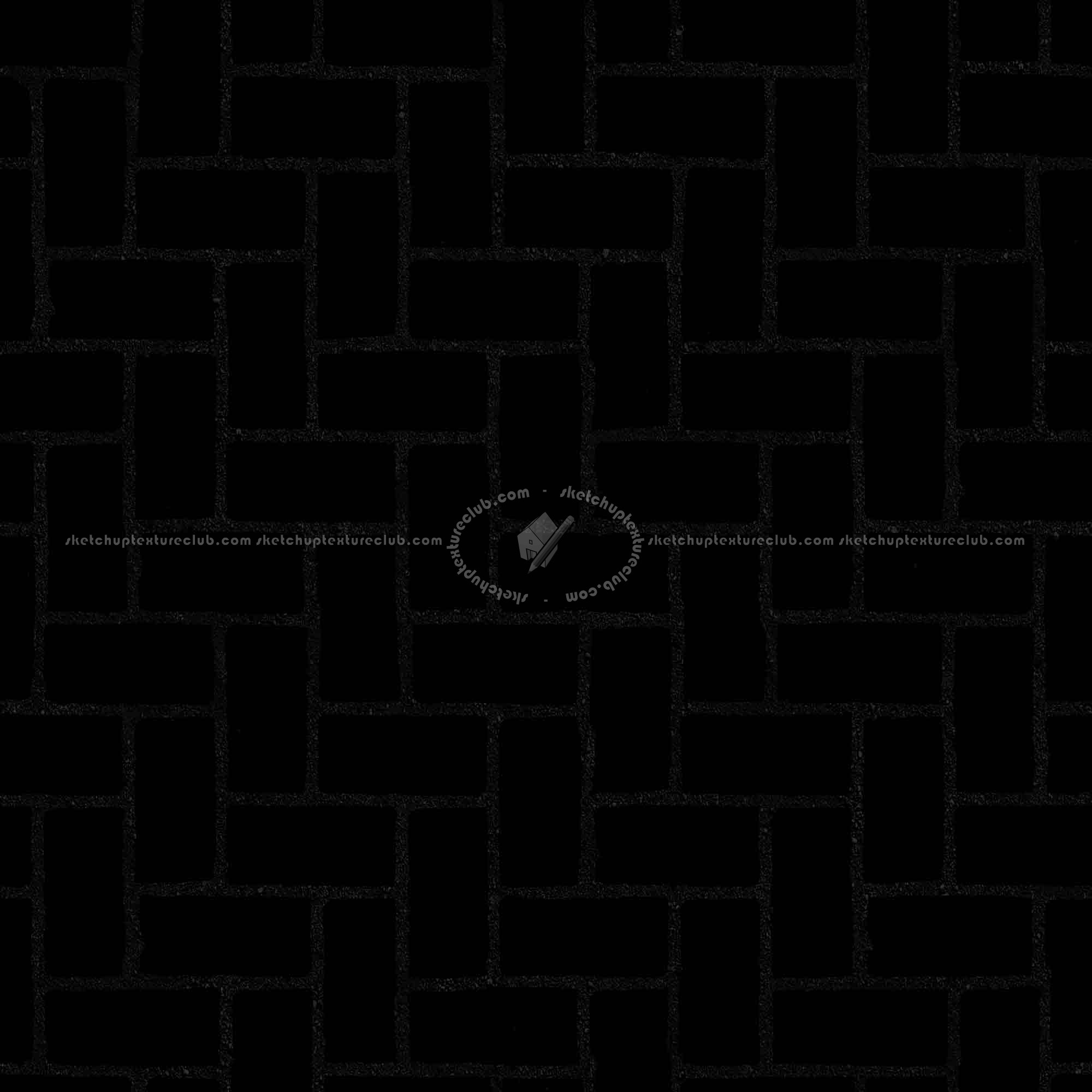 Textures   -   ARCHITECTURE   -   PAVING OUTDOOR   -   Concrete   -   Herringbone  - Concrete paving herringbone outdoor texture seamless 05854 - Specular