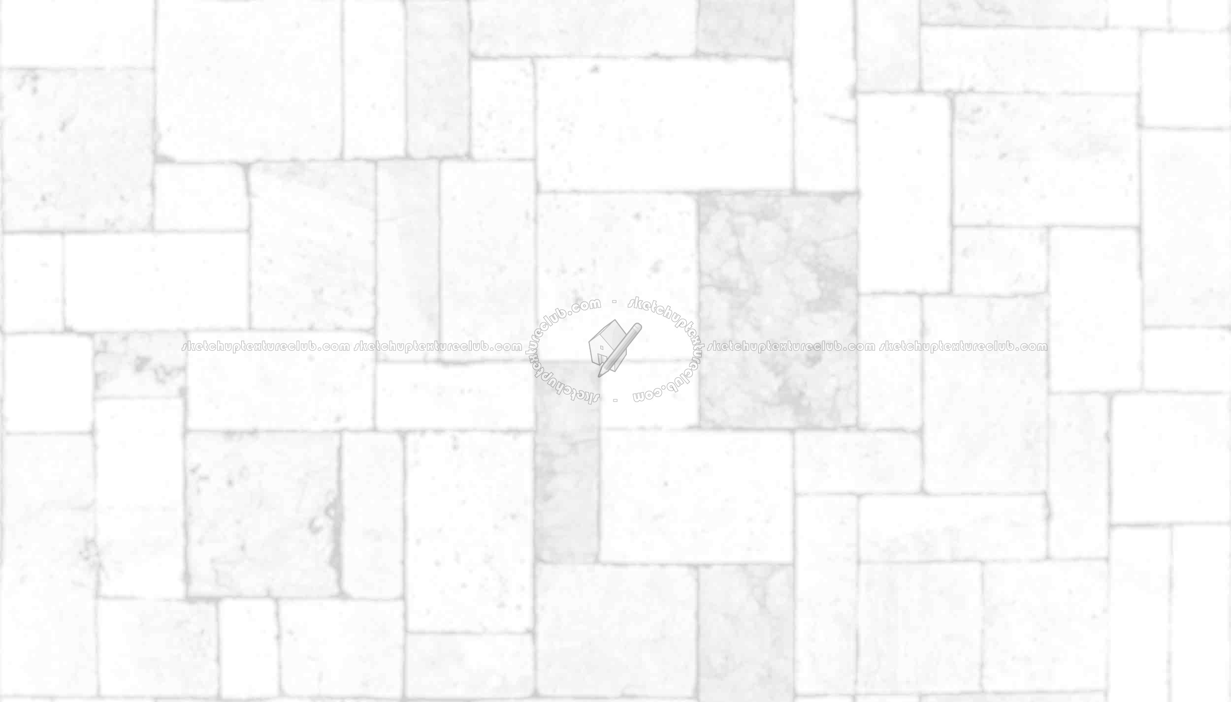 Textures   -   ARCHITECTURE   -   PAVING OUTDOOR   -   Pavers stone   -   Blocks mixed  - Pavers stone mixed size texture seamless 06151 - Ambient occlusion