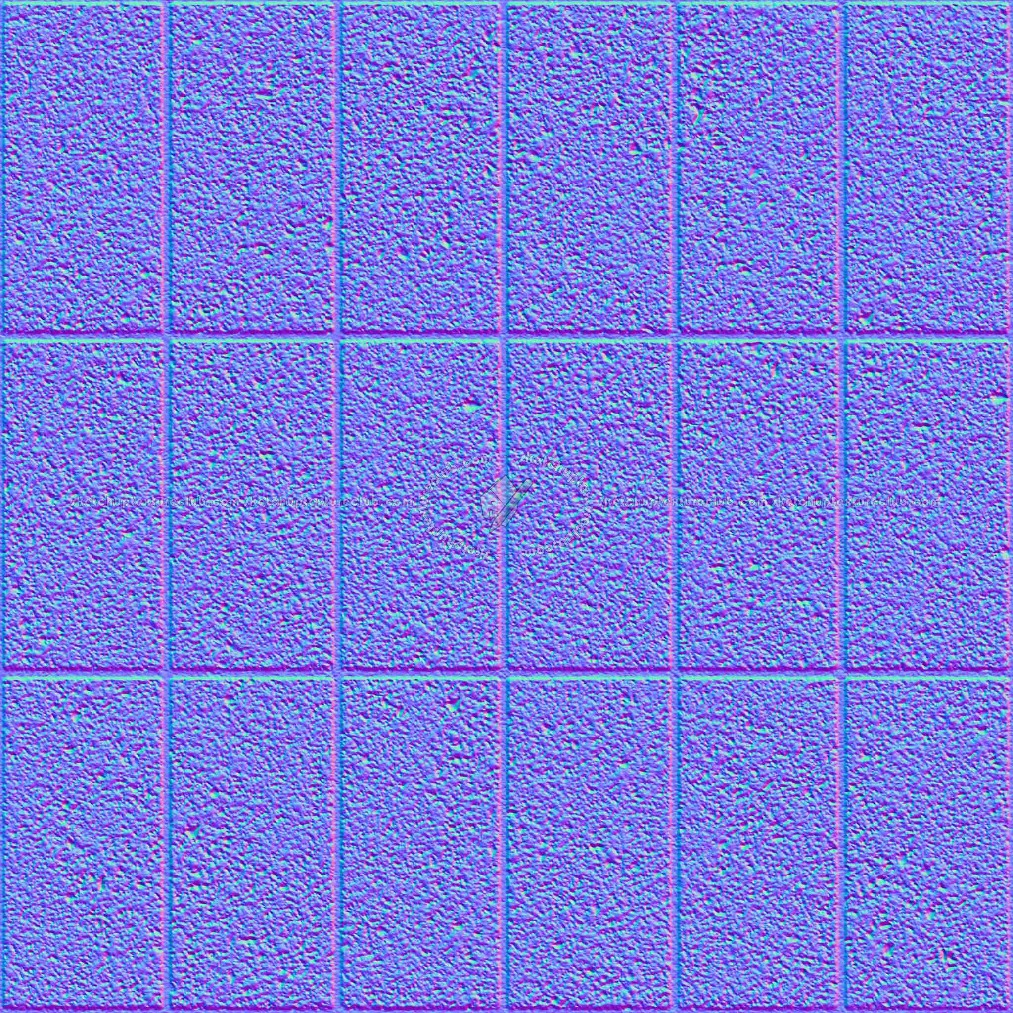 Textures   -   ARCHITECTURE   -   PAVING OUTDOOR   -   Concrete   -   Blocks regular  - Paving outdoor concrete regular block texture seamless 05690 - Normal