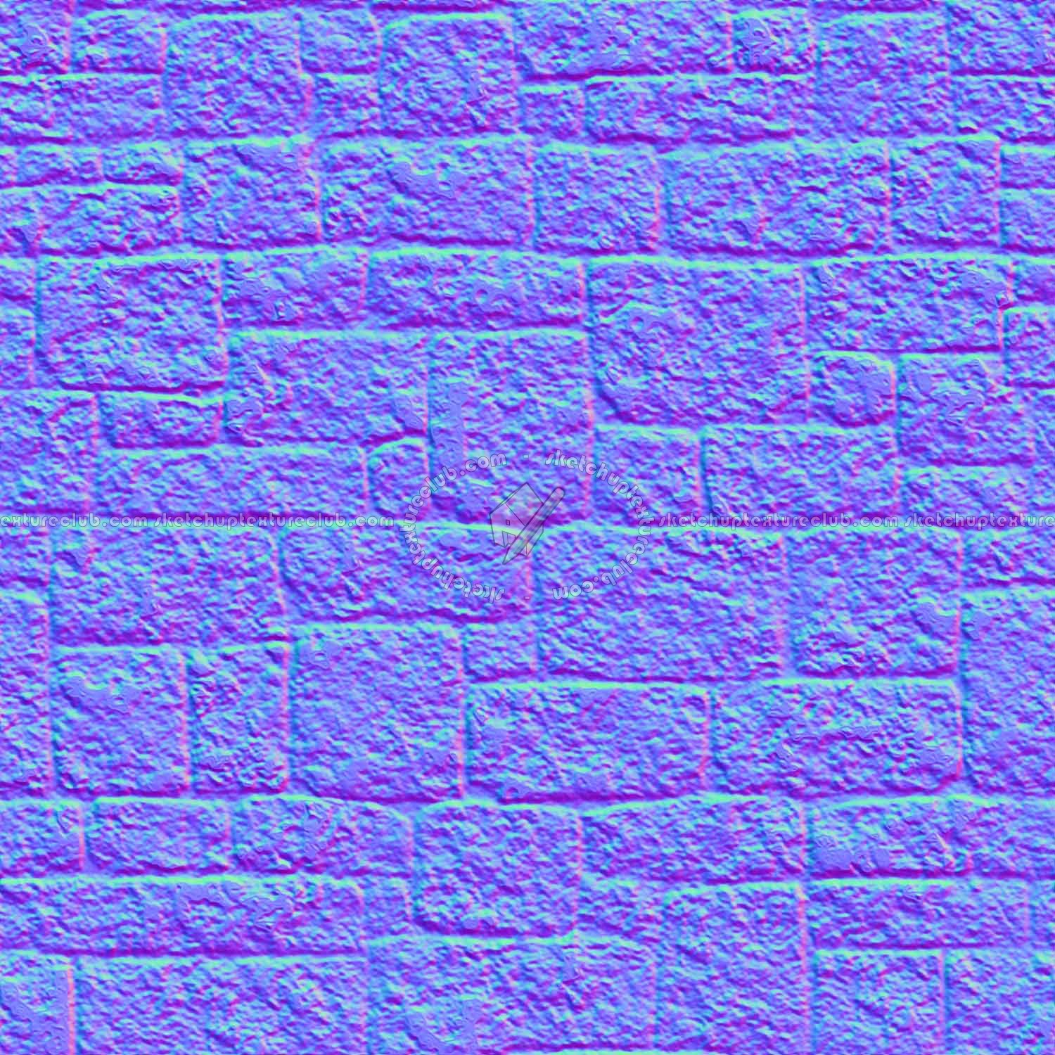 Textures   -   ARCHITECTURE   -   STONES WALLS   -   Stone blocks  - Wall stone with regular blocks texture seamless 08357 - Normal