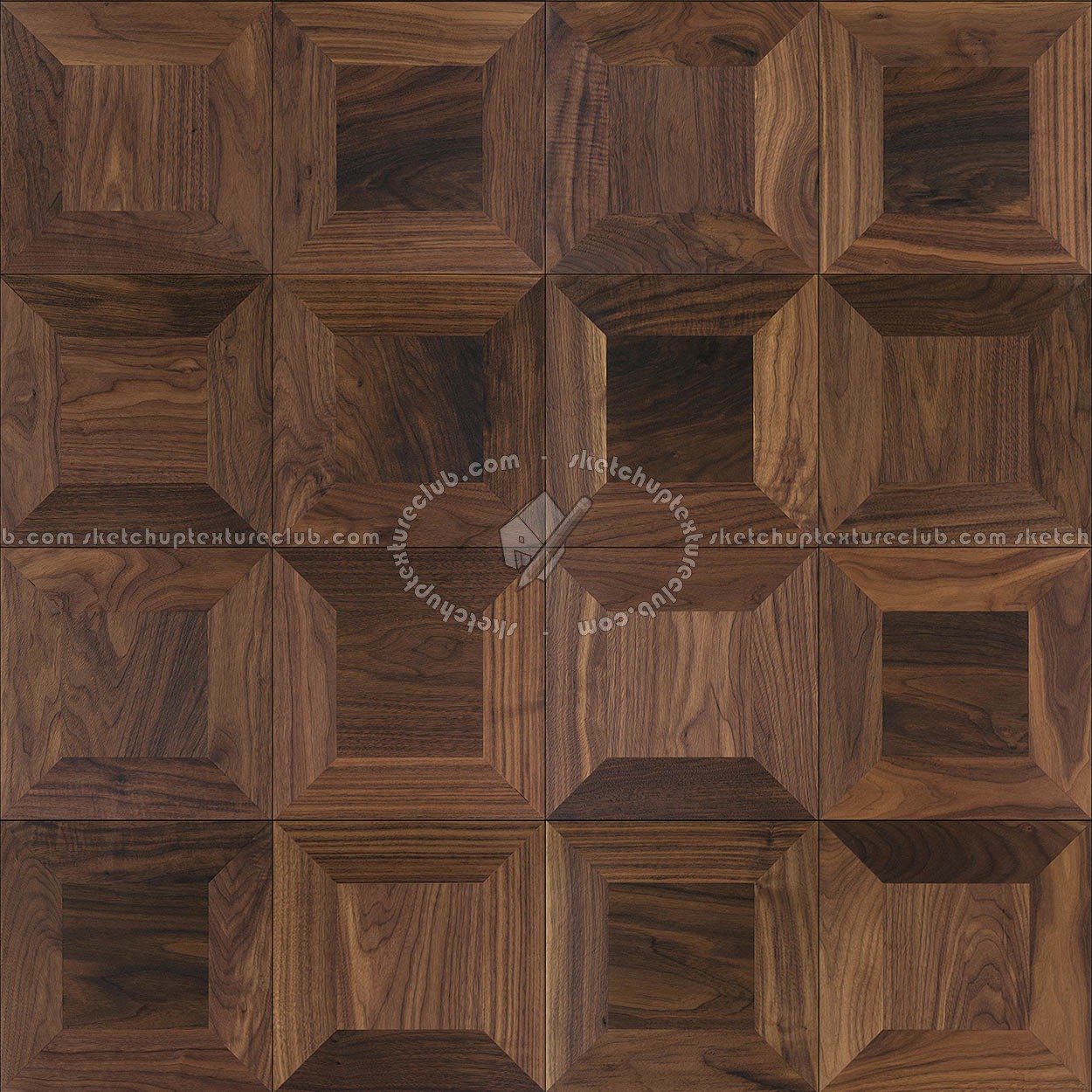 Textures   -   ARCHITECTURE   -   WOOD FLOORS   -   Parquet square  - American walnut square wood flooring texture seamless 21058 (seamless)